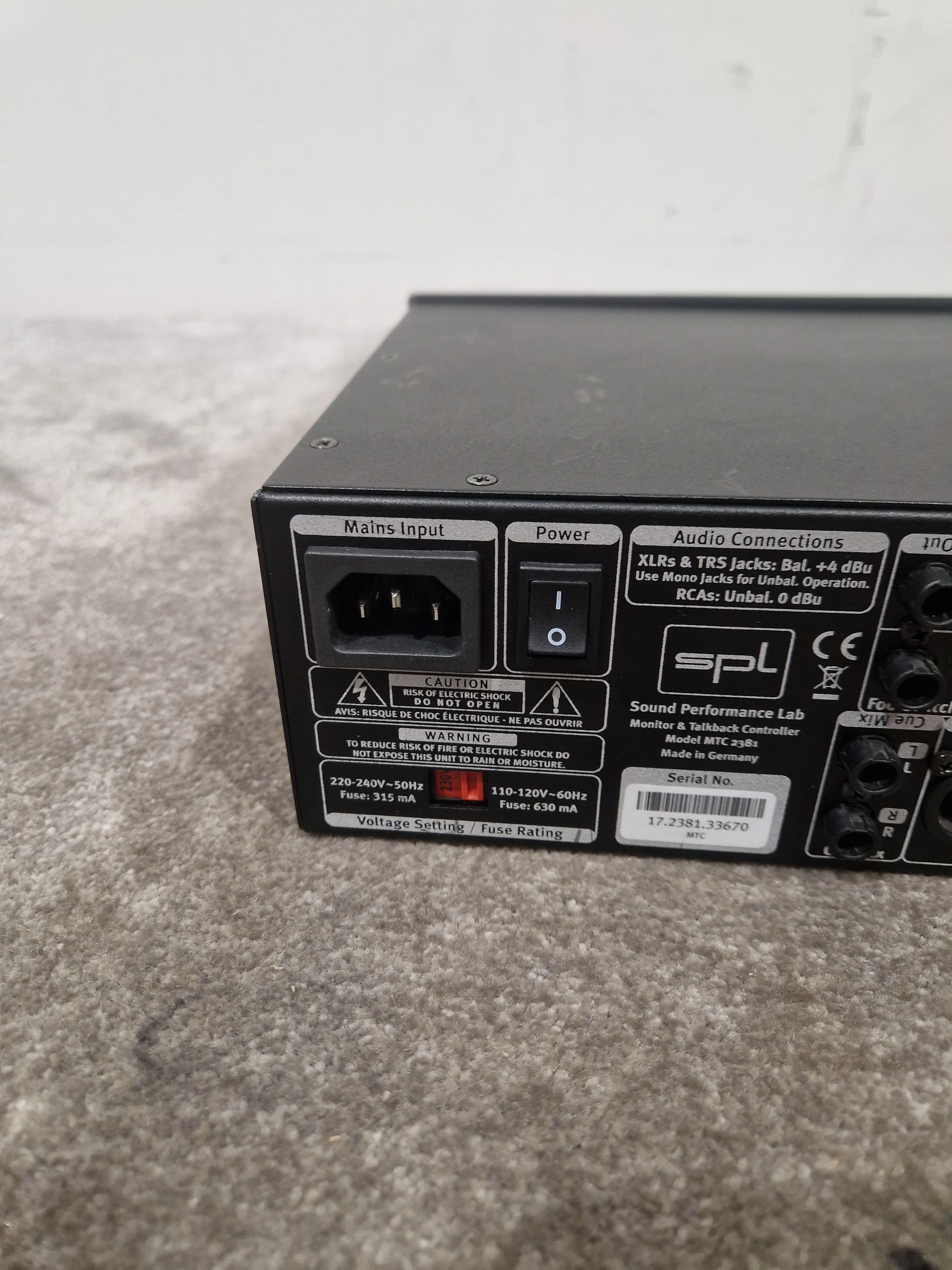SPL 2381 - Stereo Monitor Controller - Excellent w/ Power Supply - Image 10