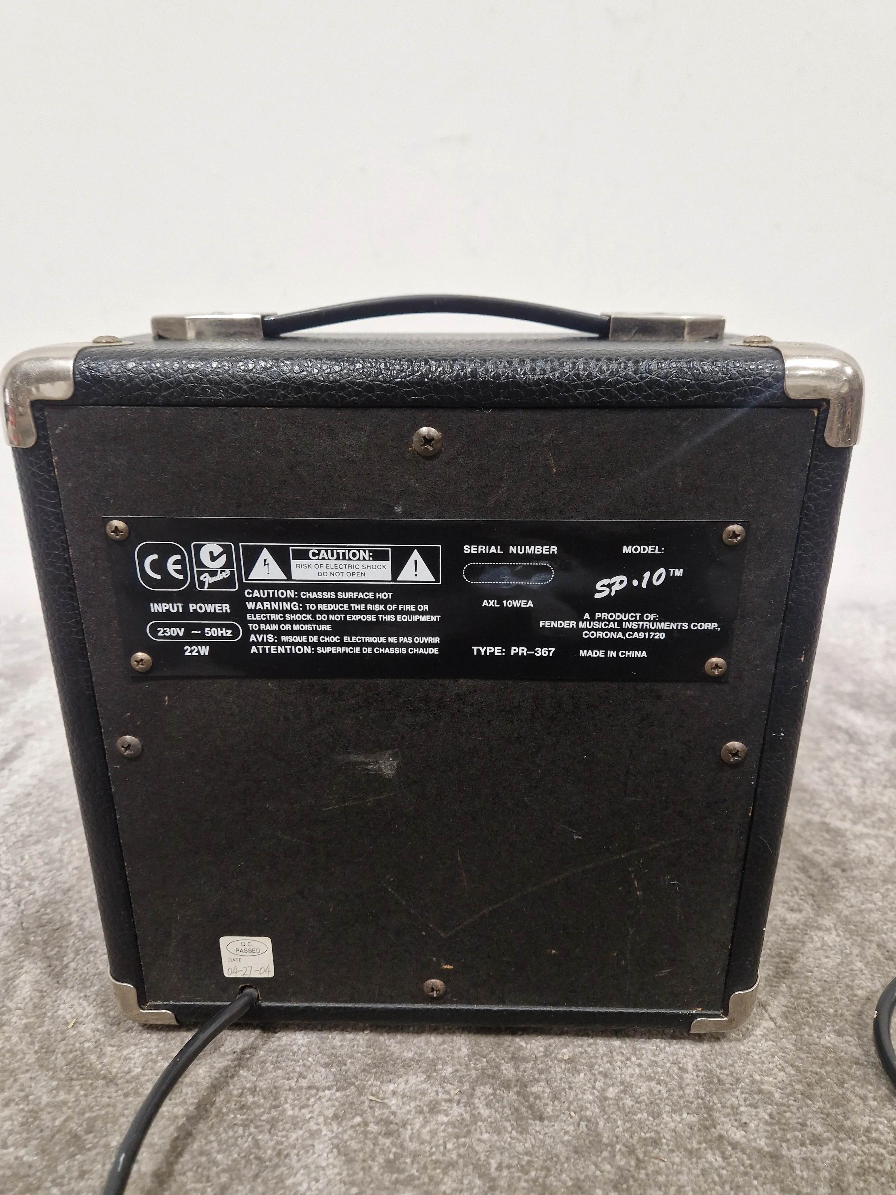 Squier SP-10 Guitar Amplifier - Compact Practice - Very Good - Image 7