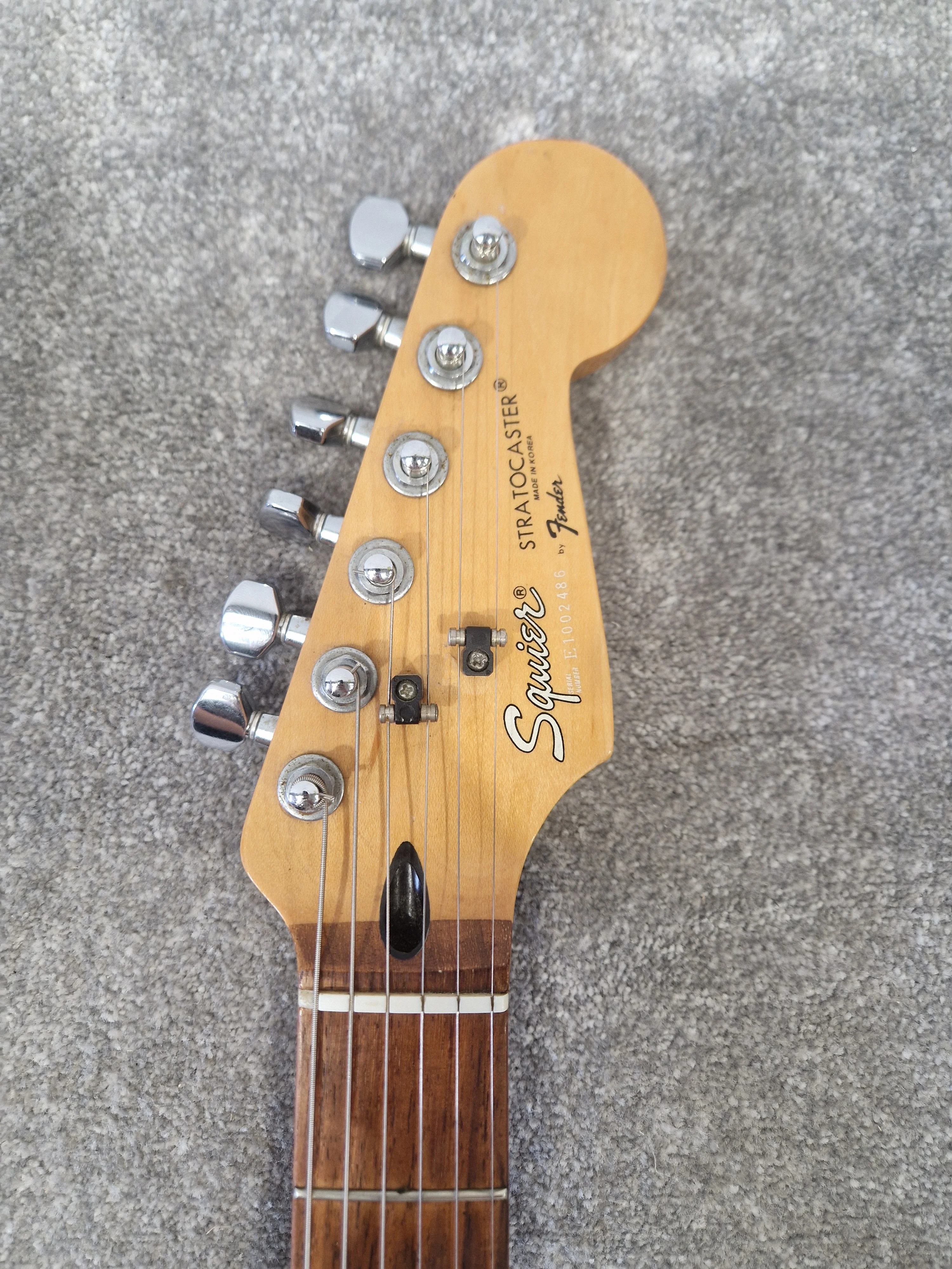 Fender Squier Korean Stratocaster 1987 Electric Guitar  – Naturally Distressed Finish - Good - Image 11