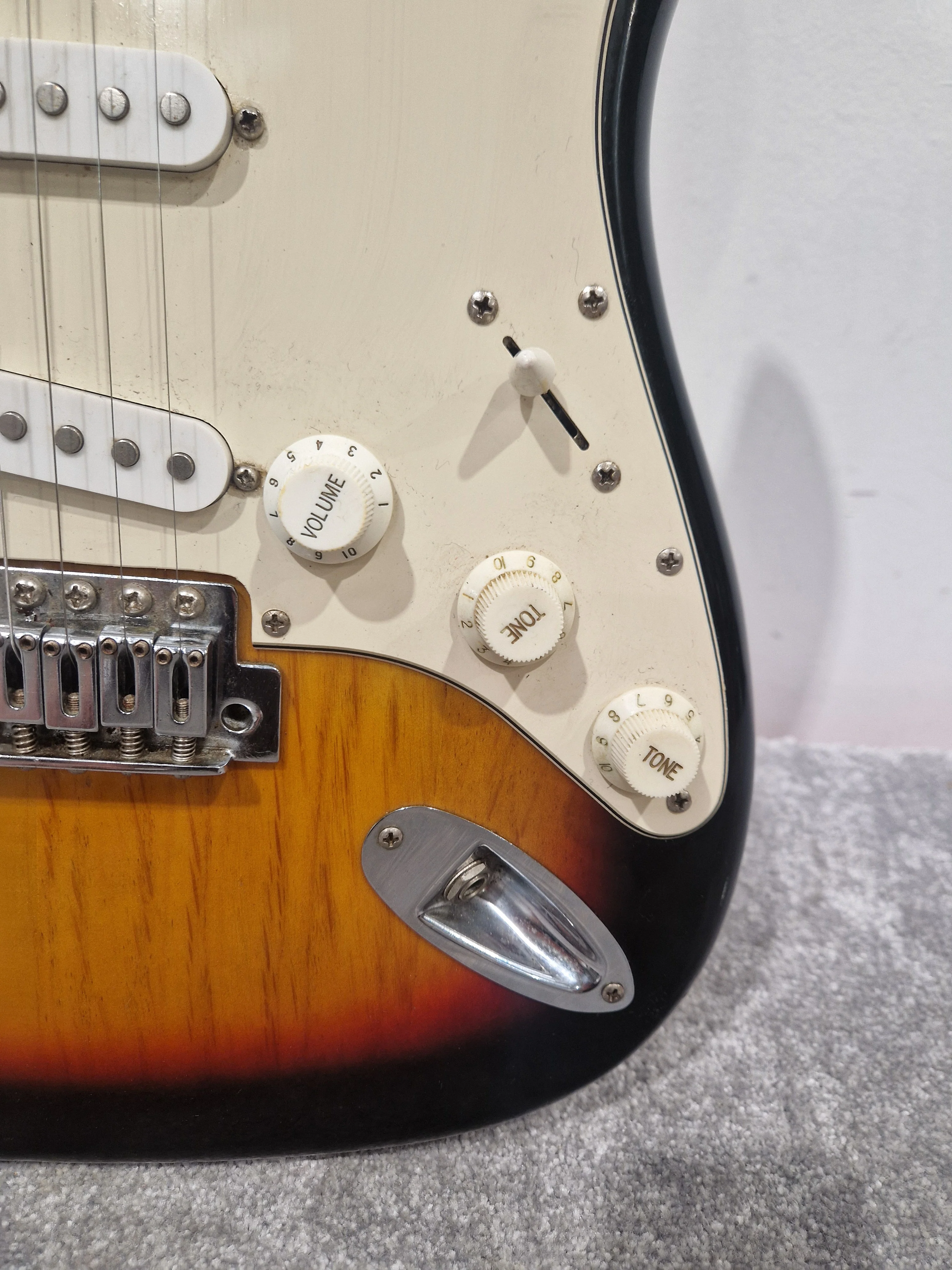 Fender Squier Strat - Electric Guitar, Maple Neck - Very Good w/ Fender Soft Case - Image 11