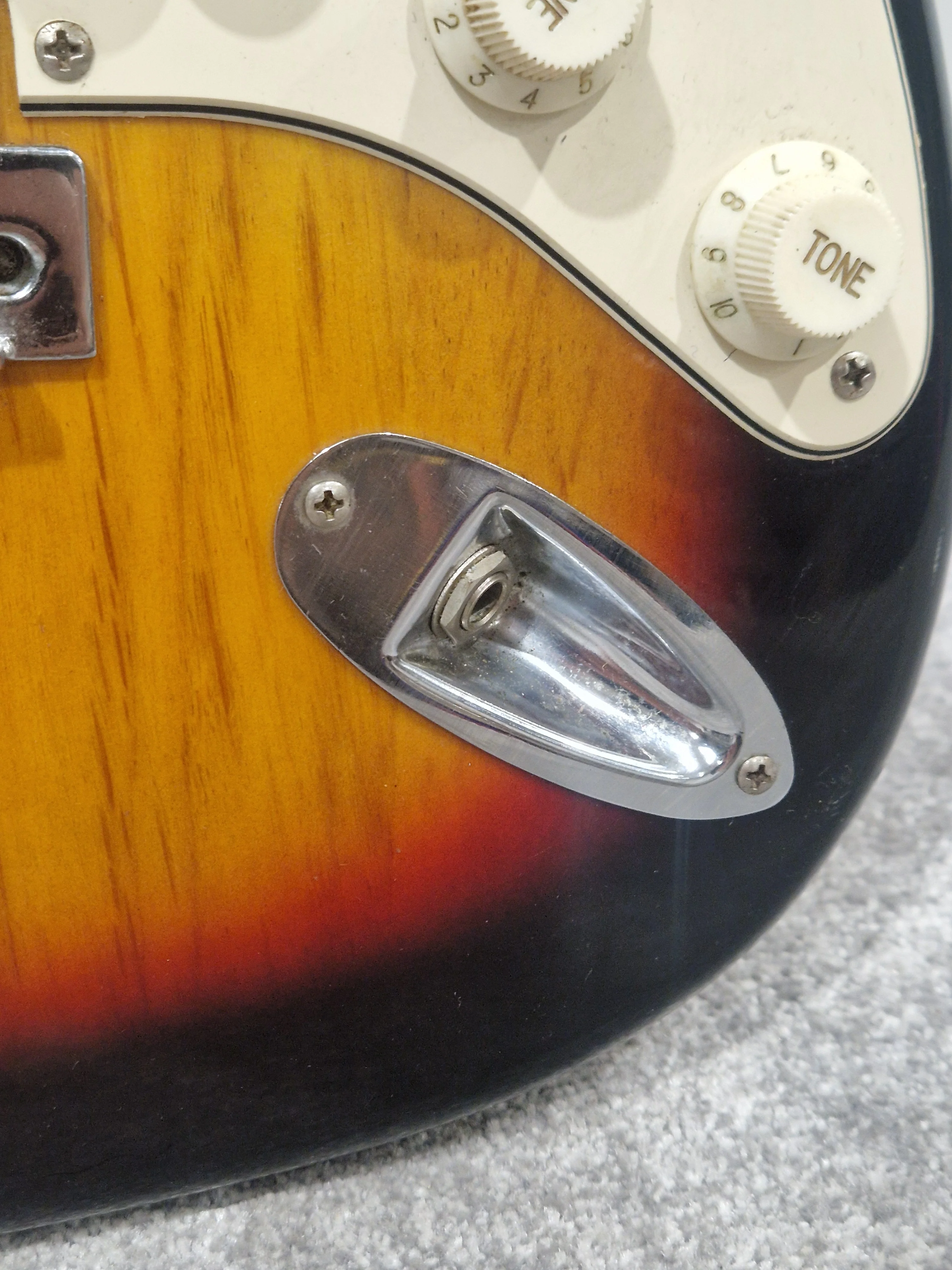 Fender Squier Strat - Electric Guitar, Maple Neck - Very Good w/ Fender Soft Case - Image 12