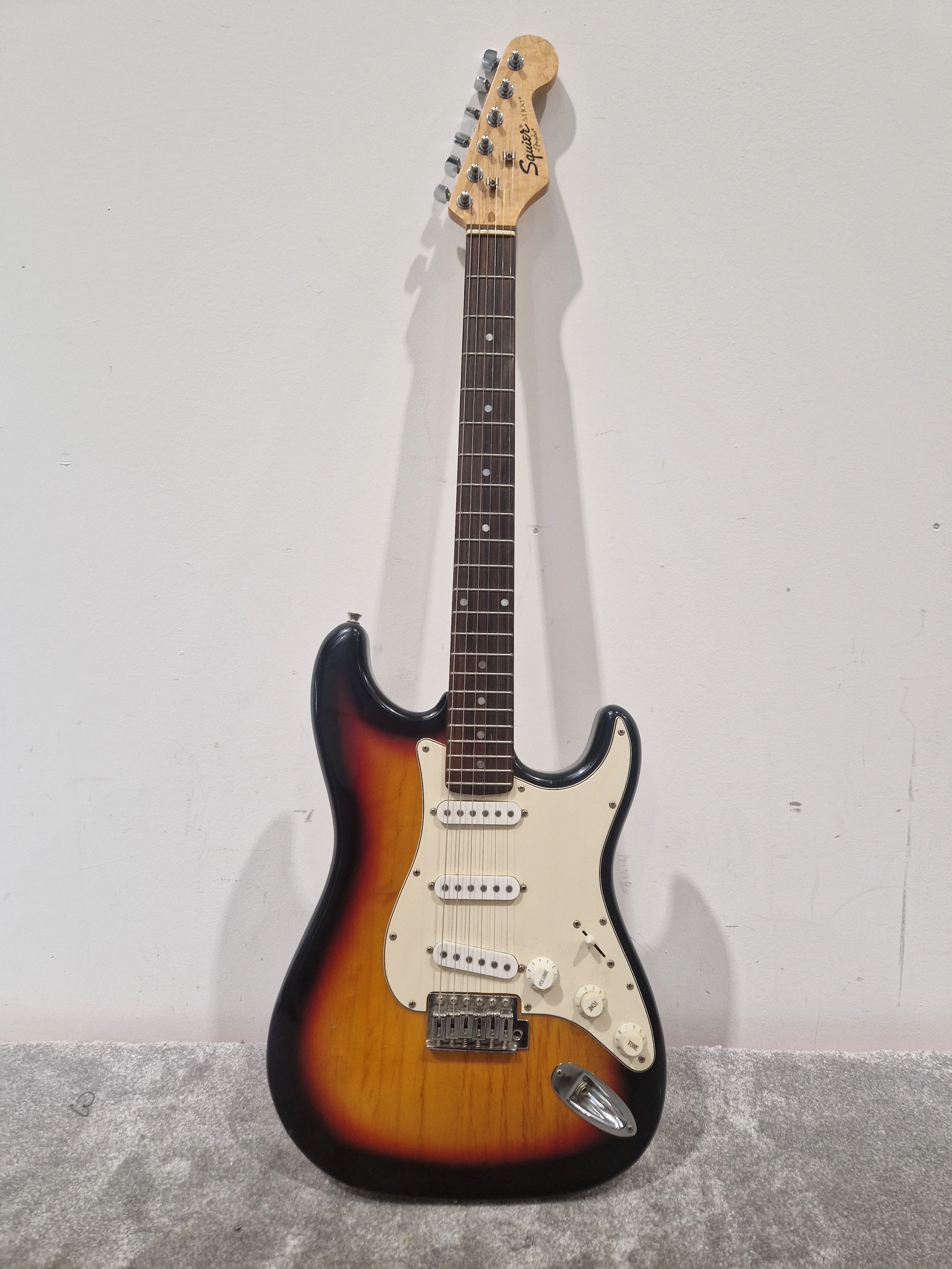 Fender Squier Strat - Electric Guitar, Maple Neck - Very Good w/ Fender Soft Case - Image 2