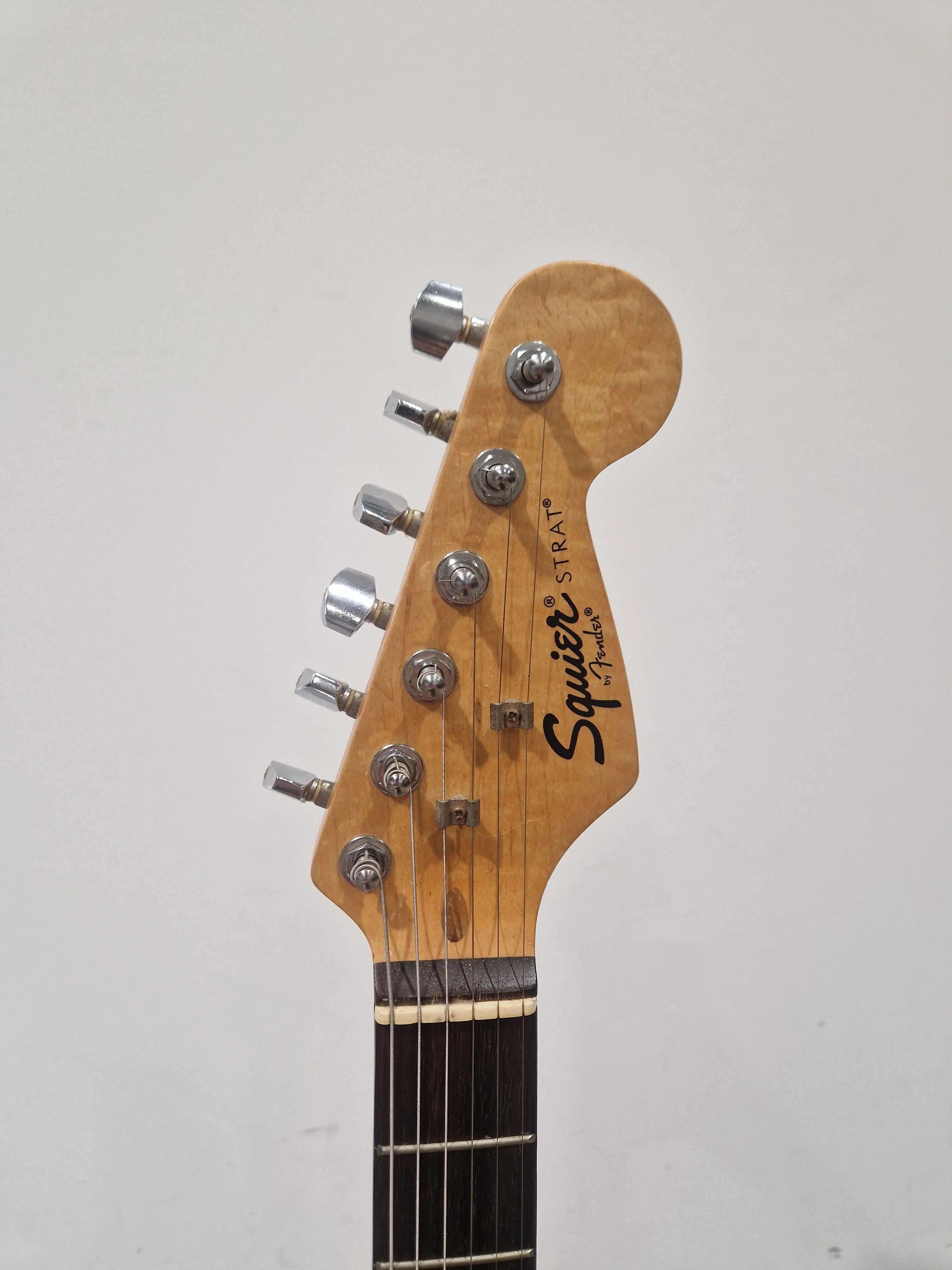 Fender Squier Strat - Electric Guitar, Maple Neck - Very Good w/ Fender Soft Case - Image 6