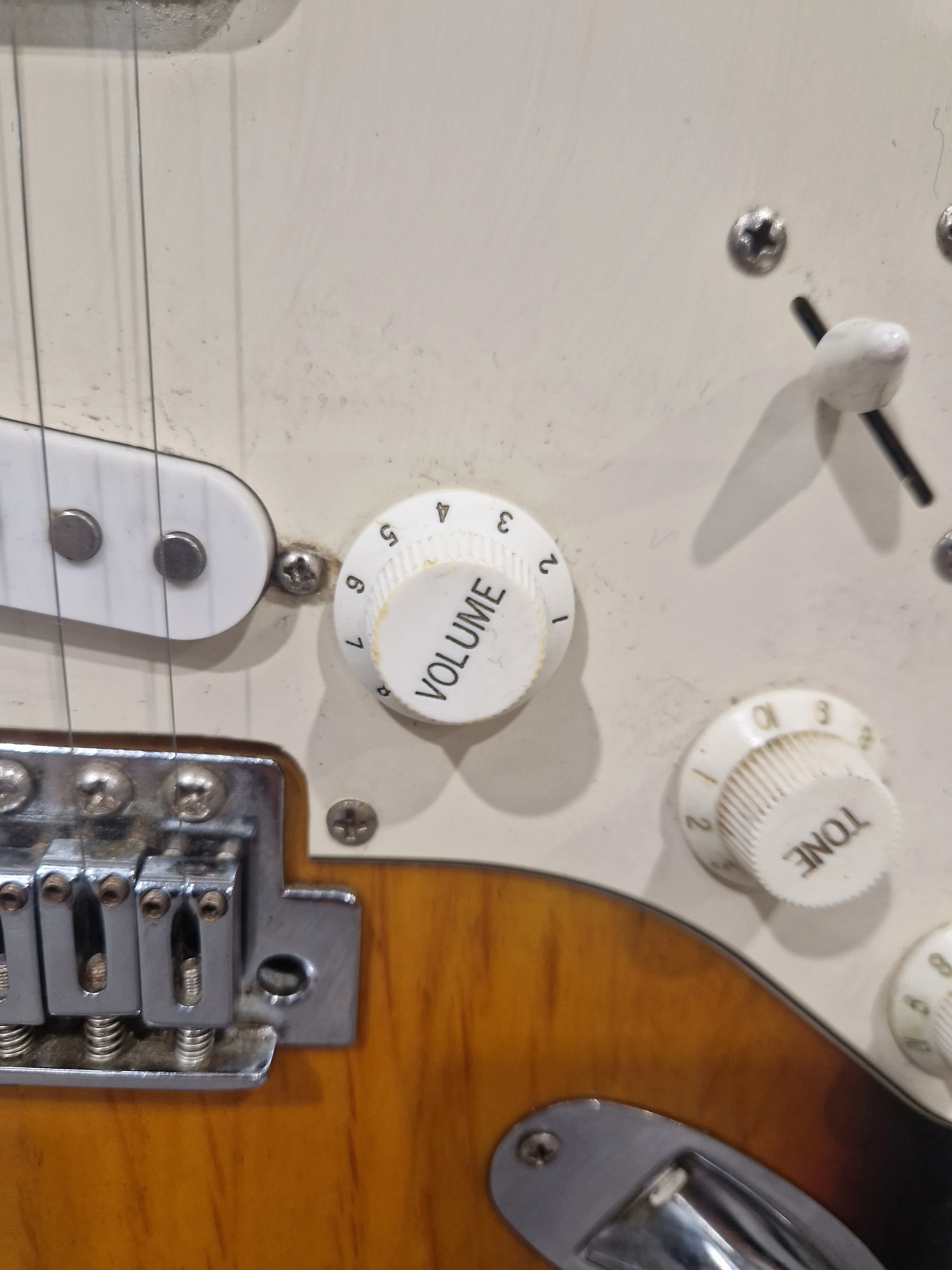 Fender Squier Strat - Electric Guitar, Maple Neck - Very Good w/ Fender Soft Case - Image 8