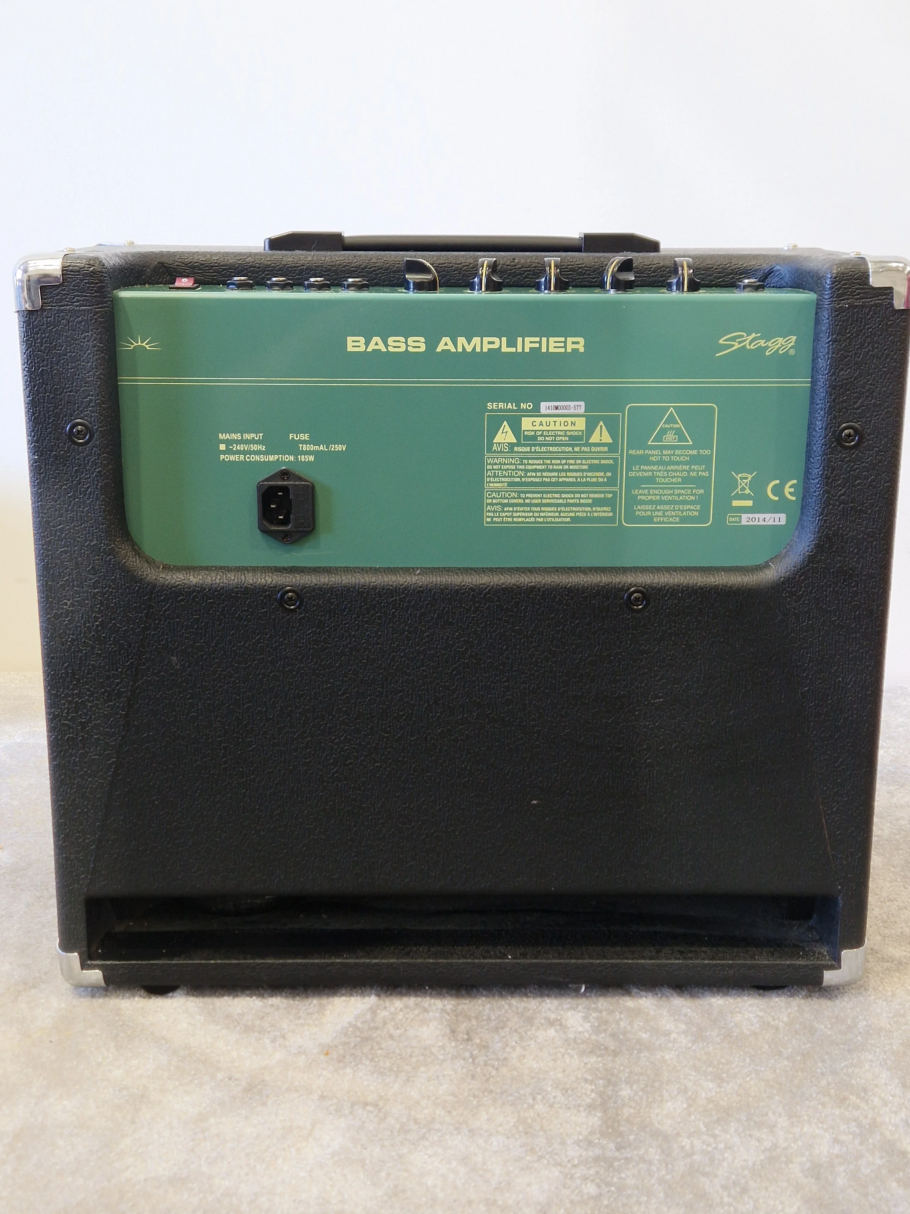 Stagg 60BA Bass Amplifier – Excellent Condition | 60W RMS, 12" Speaker, 3-Band EQ, Compression, Effects Loop, Headphone Out - Image 3