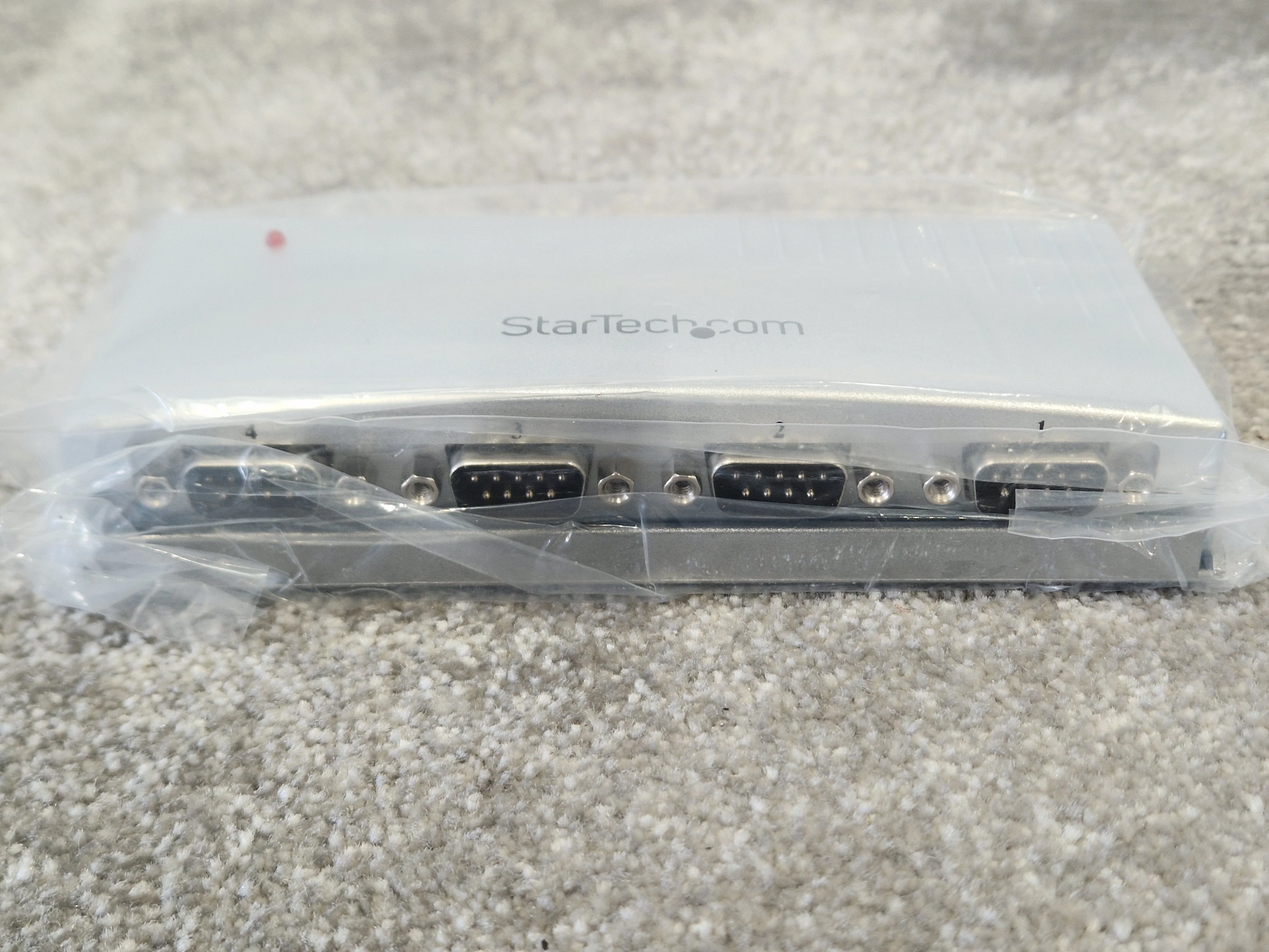 StarTech ICUSB2324 - 4 Port USB to RS232 Serial Adapter Hub - Black - New w/ Original Box, Cables, Driver CD, Manual - Image 3