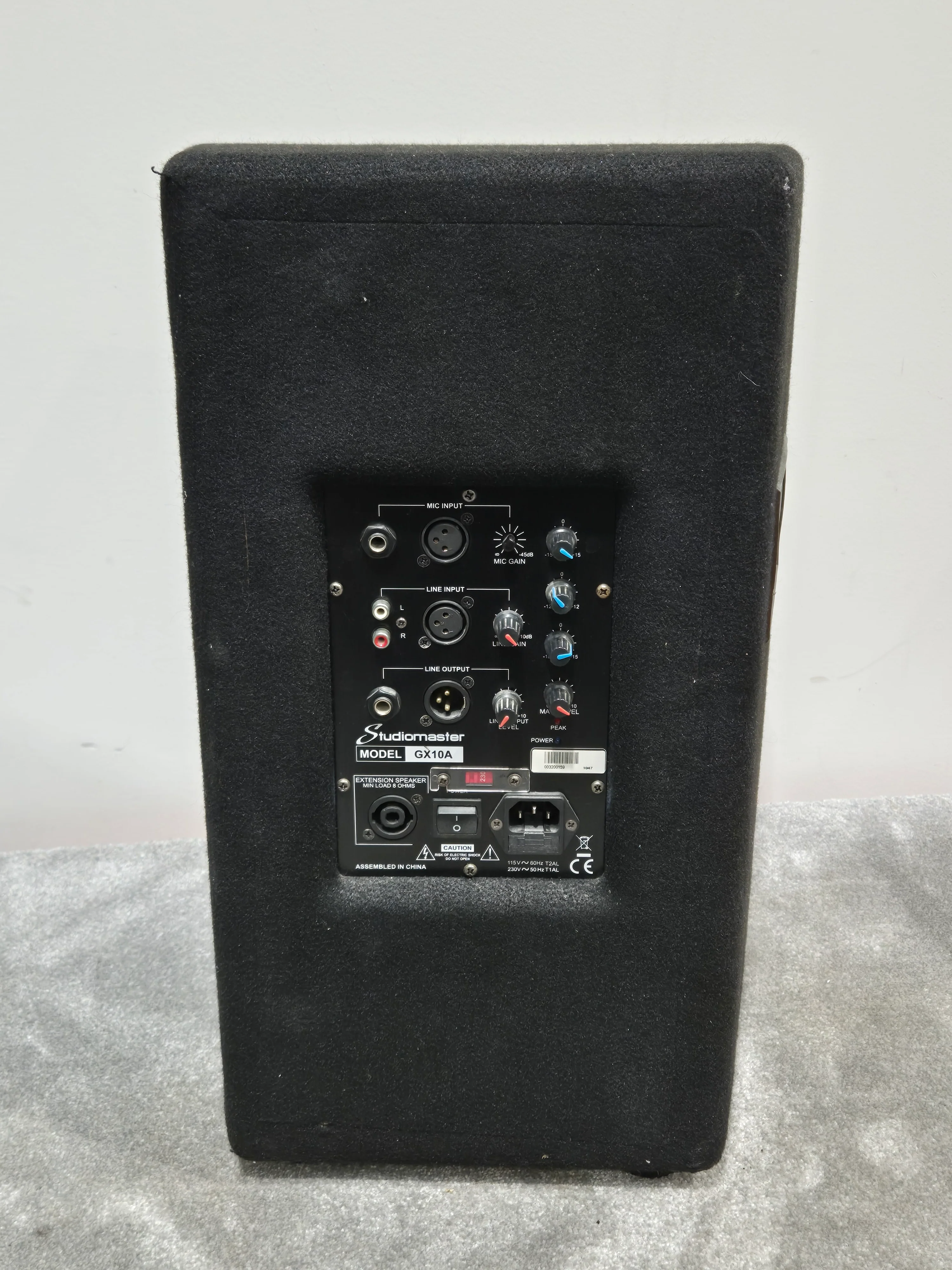 Studiomaster GX10A 10" Active Speaker - Portable PA System - Excellent - Image 3
