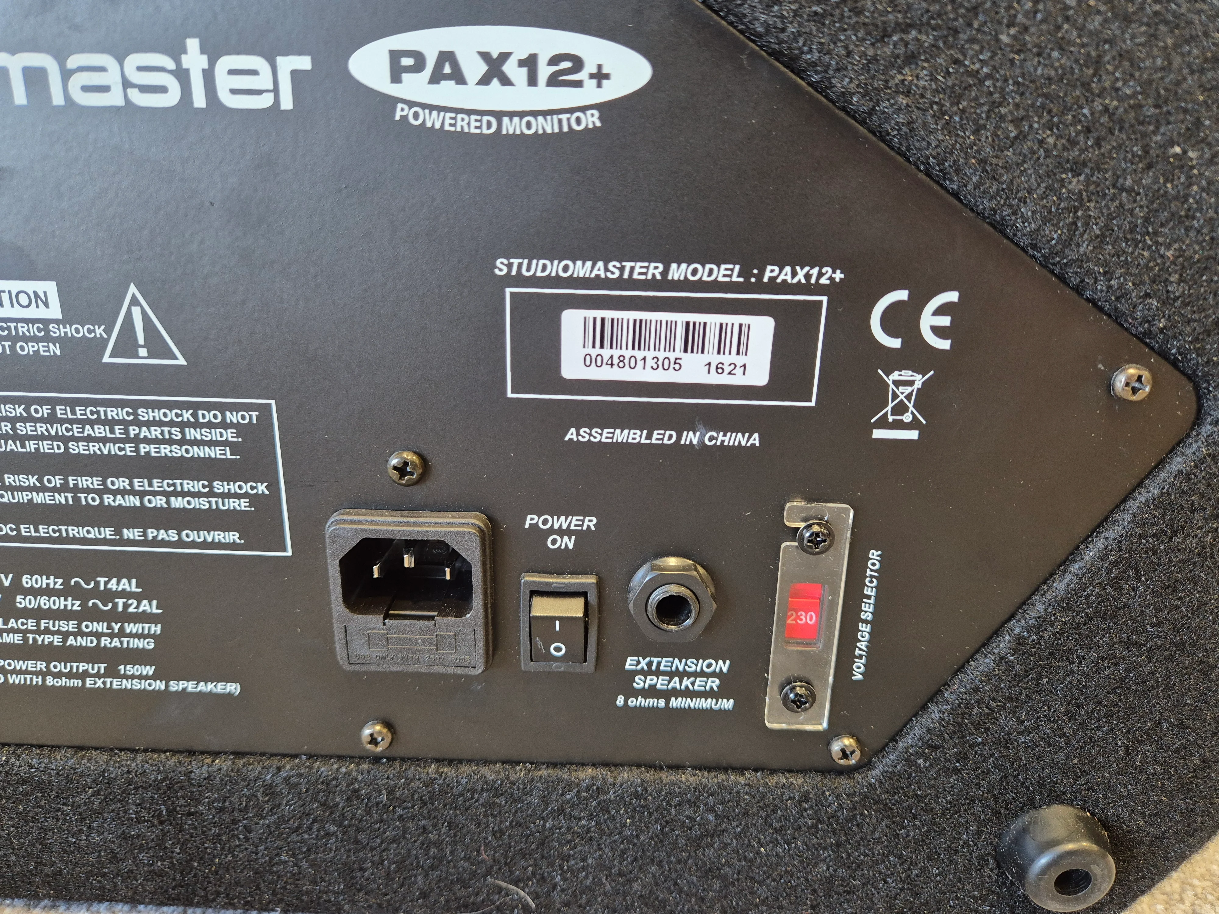 Studiomaster PAX12+ - 120W Professional Active Stage Monitor - Image 5