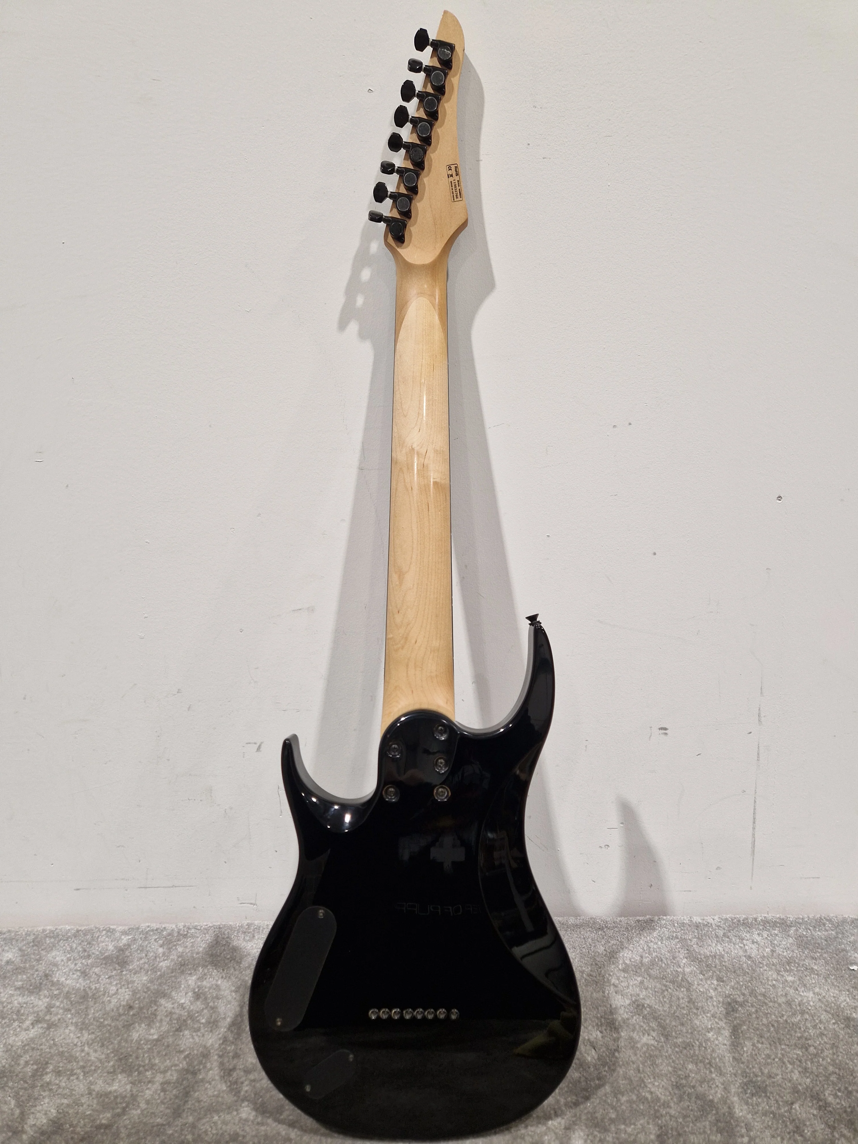 Subzero 8 String Guitar Metallic Black Electric Guitar - Extended Range - Excellent - Image 11