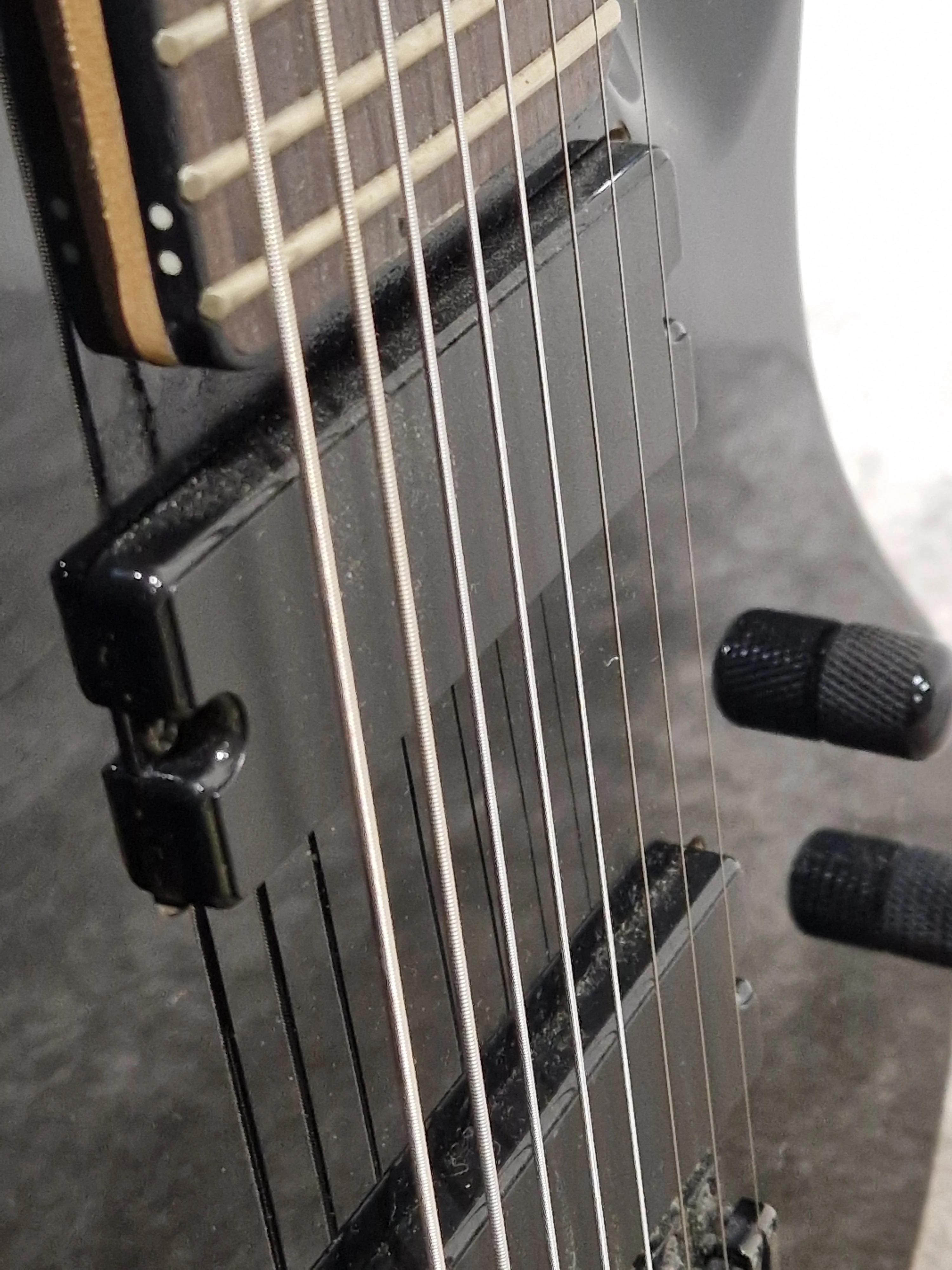 Subzero 8 String Guitar Metallic Black Electric Guitar - Extended Range - Excellent - Image 4