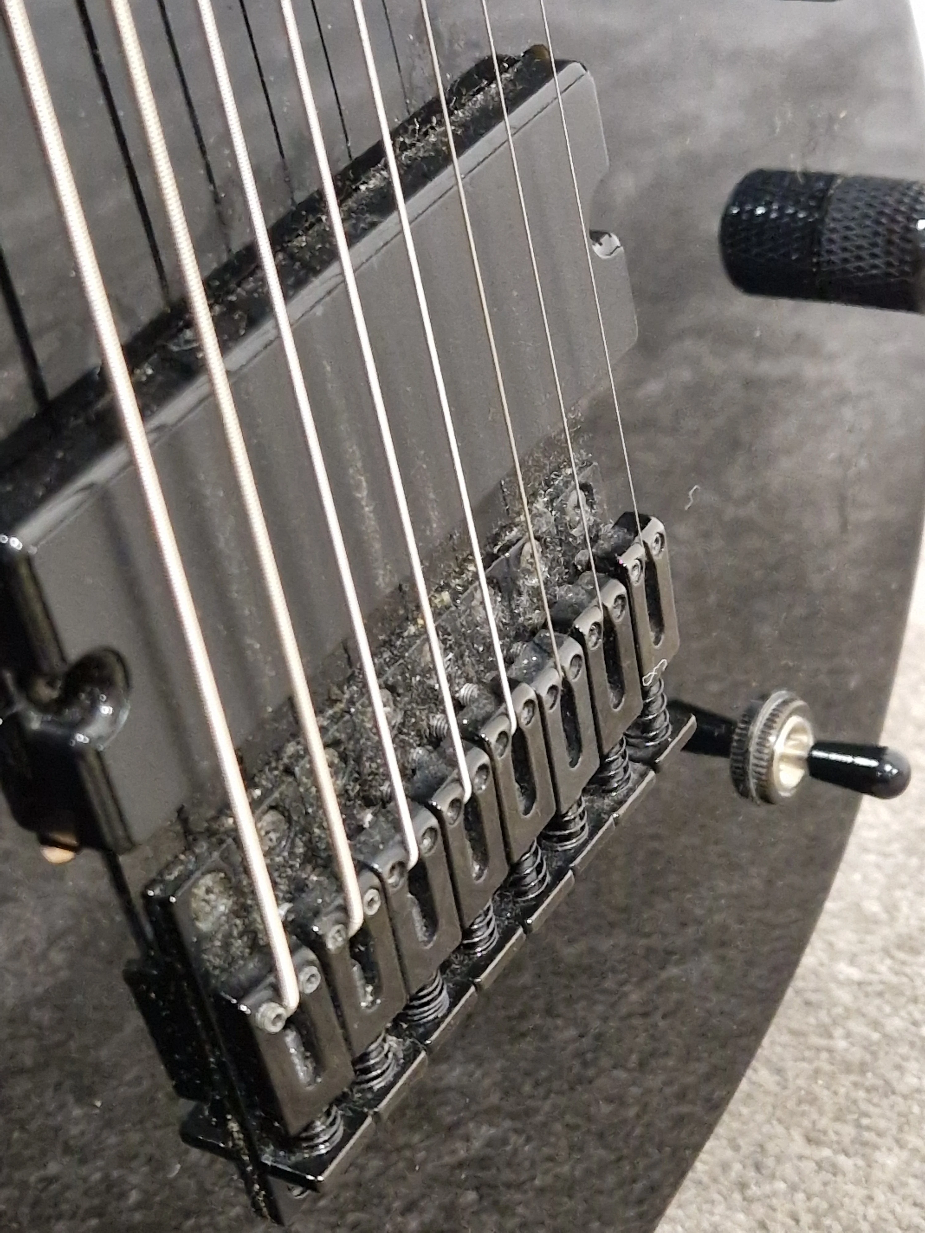 Subzero 8 String Guitar Metallic Black Electric Guitar - Extended Range - Excellent - Image 9