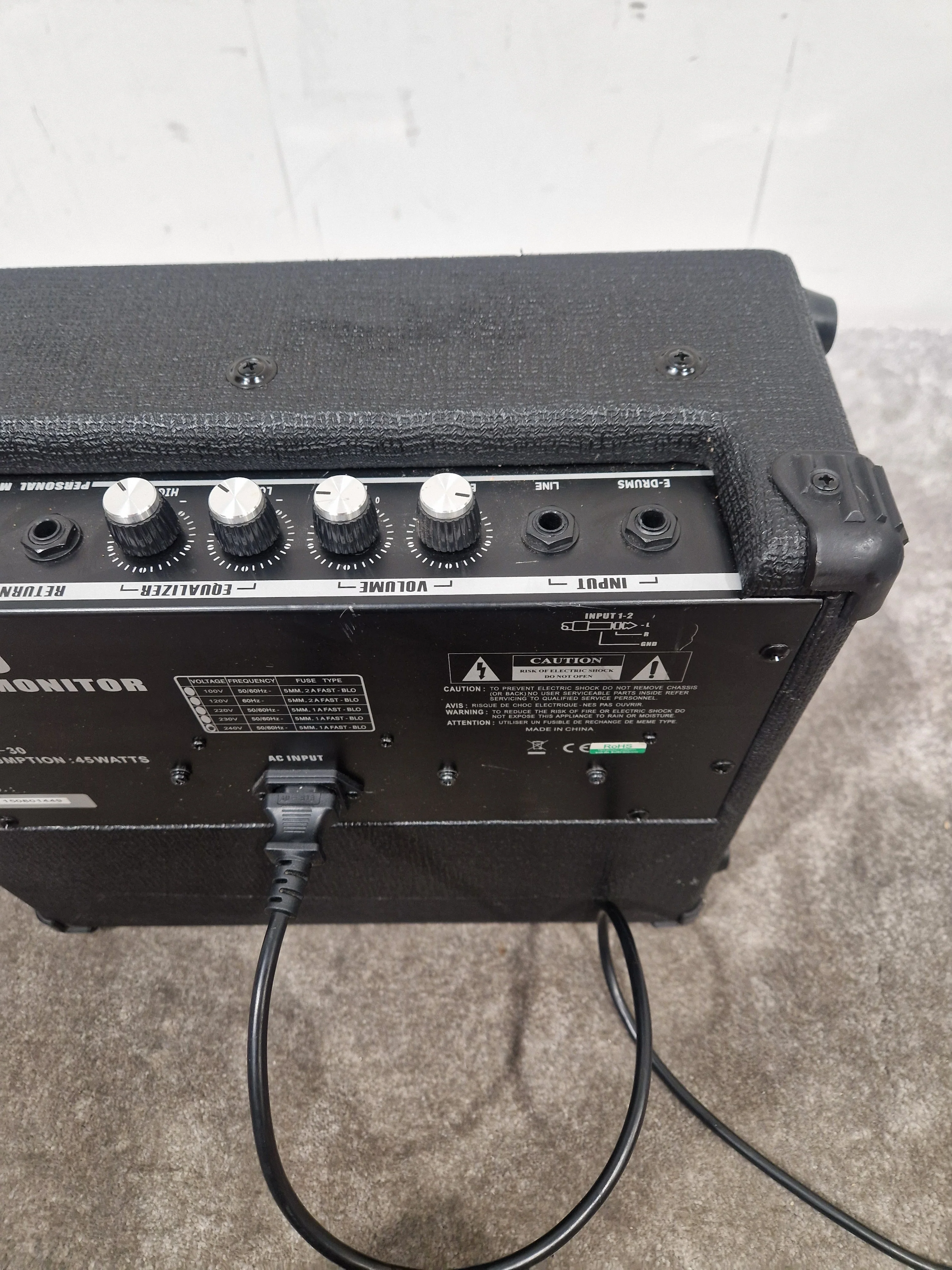 Subzero DR-30 Drum Amplifier - Compact Drum Monitor - Excellent w/ Power Supply - Image 10