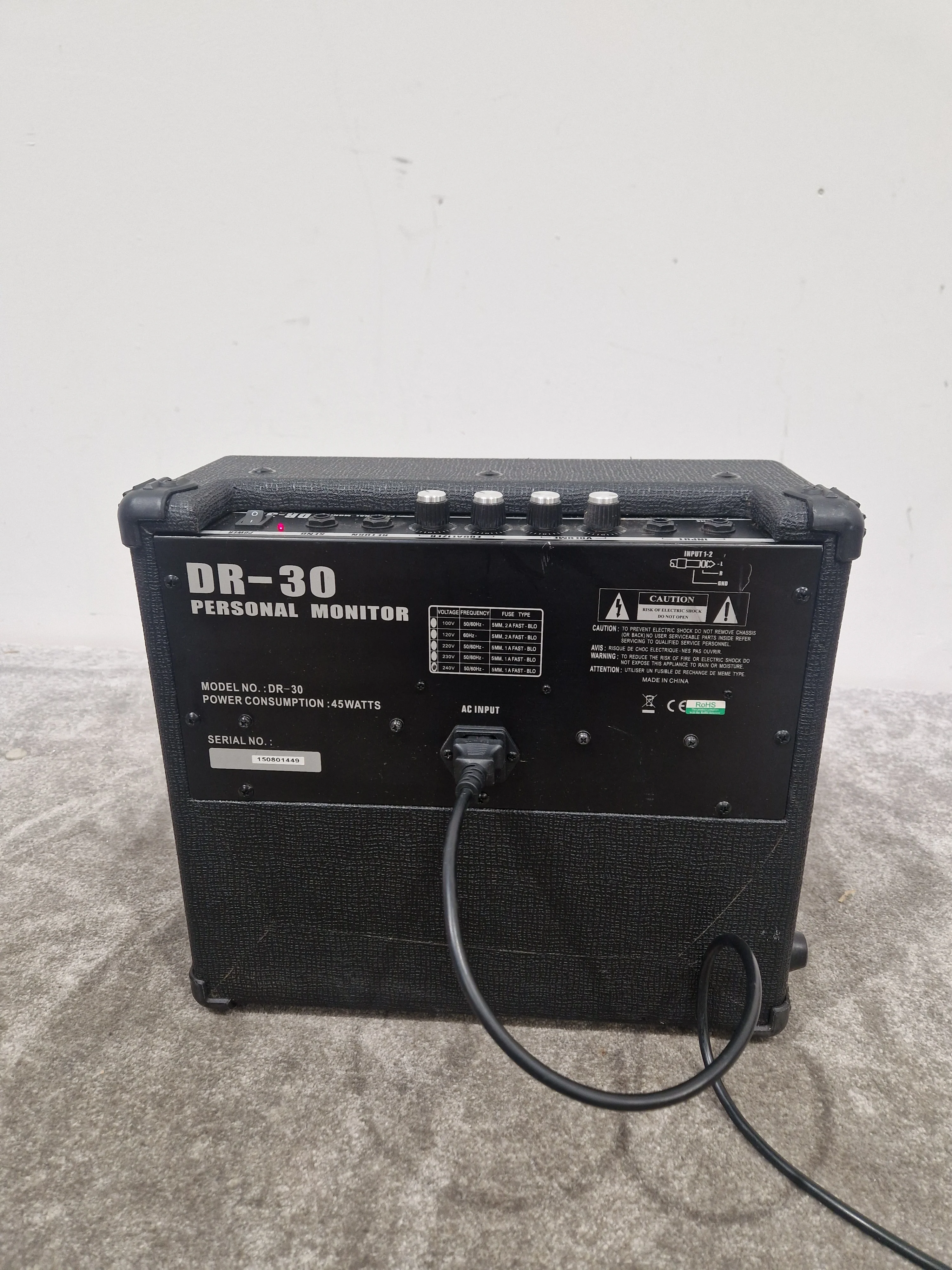 Subzero DR-30 Drum Amplifier - Compact Drum Monitor - Excellent w/ Power Supply - Image 3