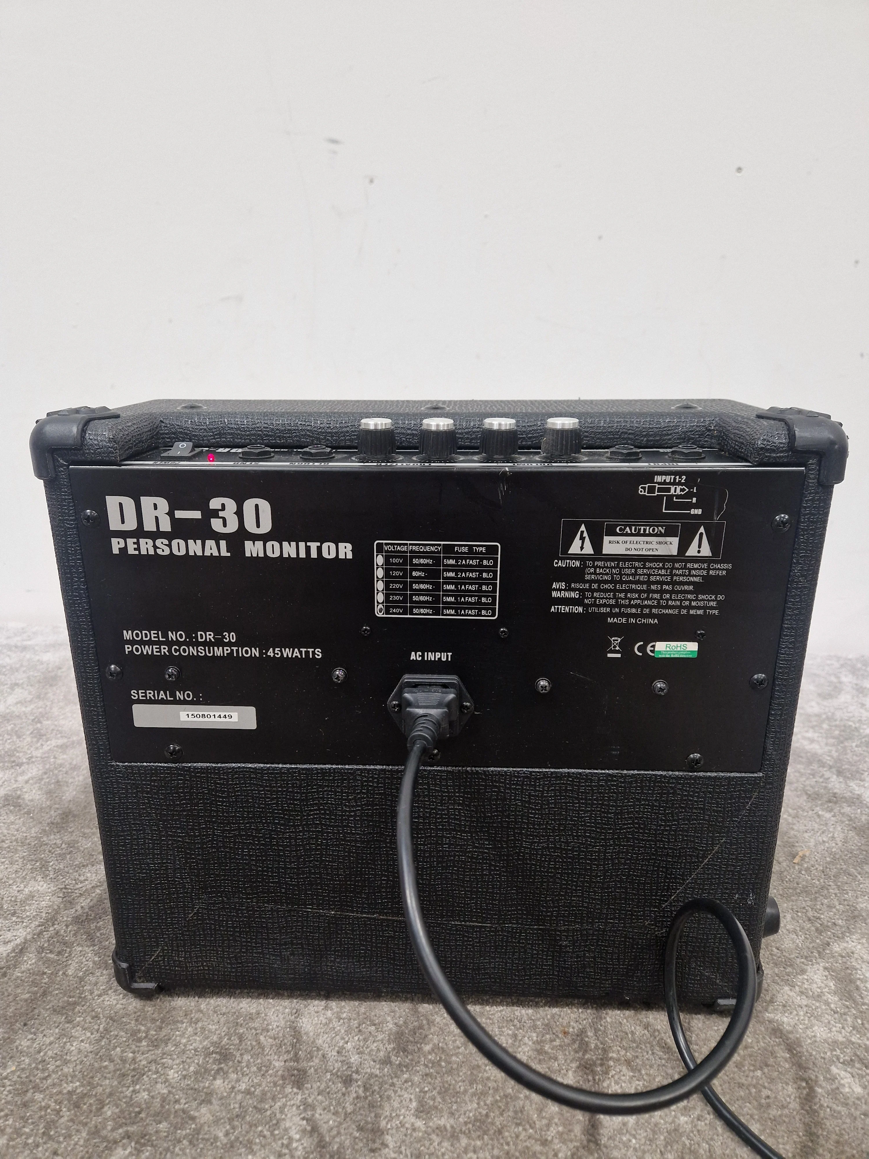 Subzero DR-30 Drum Amplifier - Compact Drum Monitor - Excellent w/ Power Supply - Image 7