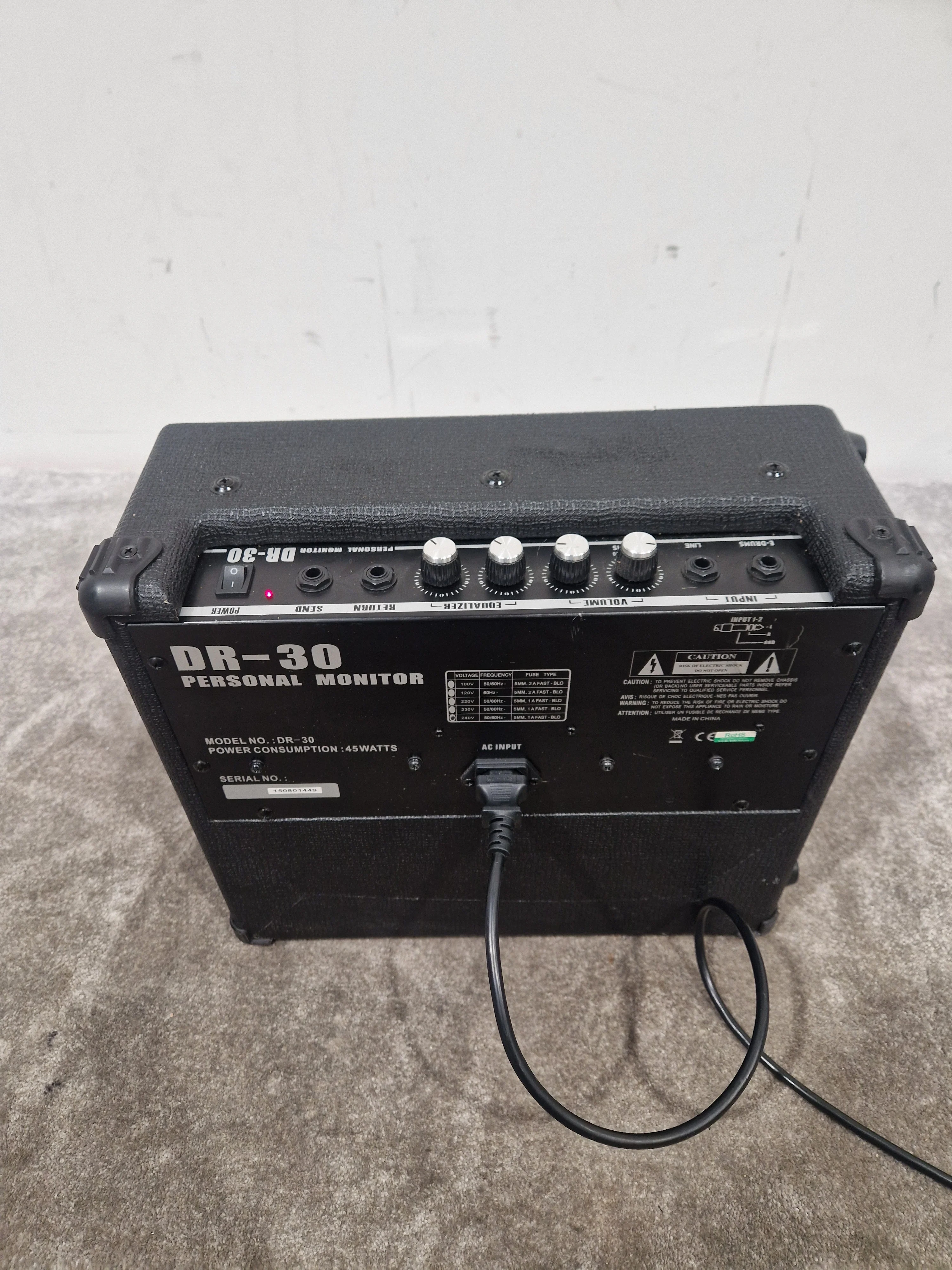 Subzero DR-30 Drum Amplifier - Compact Drum Monitor - Excellent w/ Power Supply - Image 8