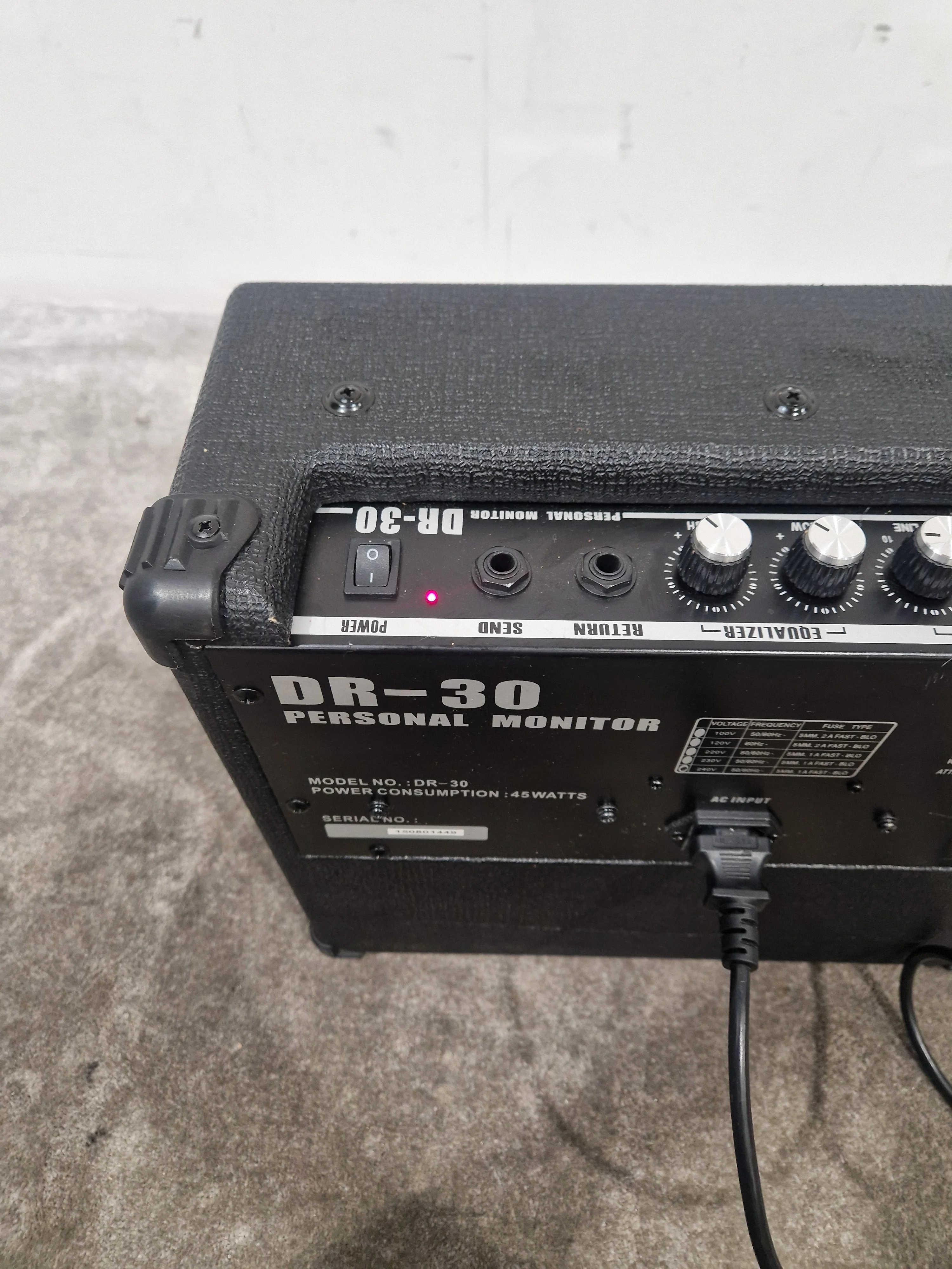 Subzero DR-30 Drum Amplifier - Compact Drum Monitor - Excellent w/ Power Supply - Image 9