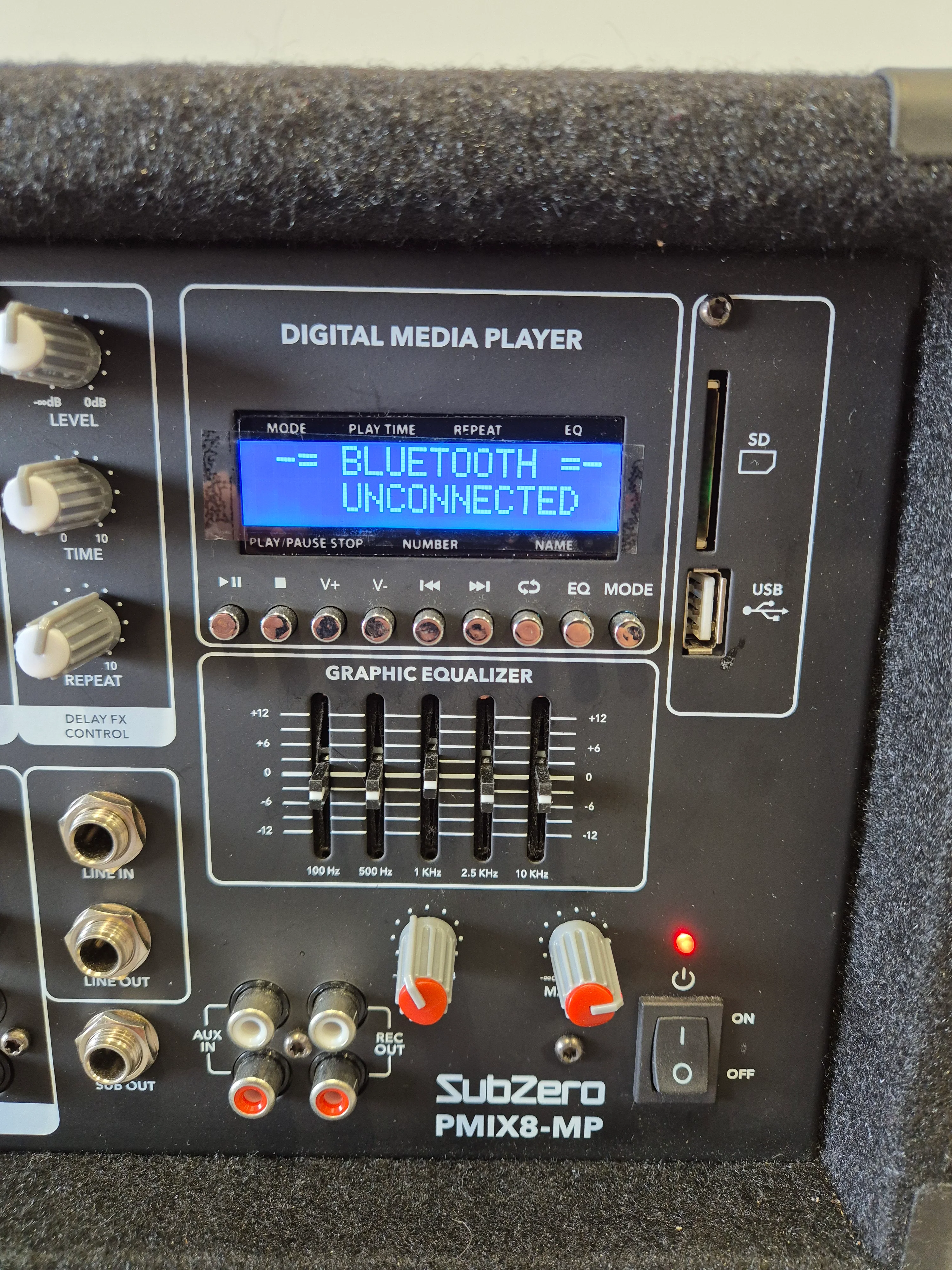 SubZero PMIX8-MP - 8 Channel Powered Mixer w/ Original Box - Image 2