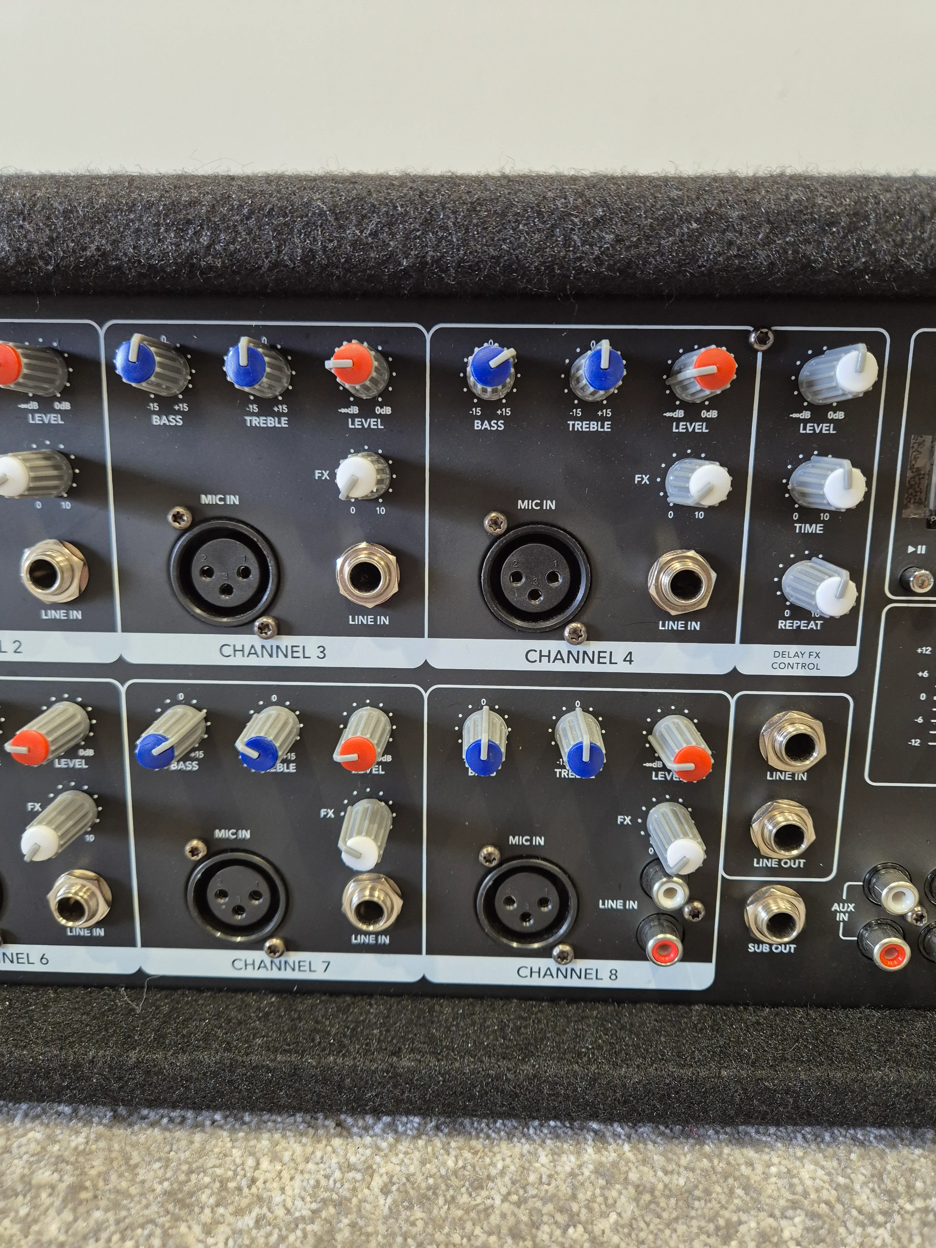SubZero PMIX8-MP - 8 Channel Powered Mixer w/ Original Box - Image 3