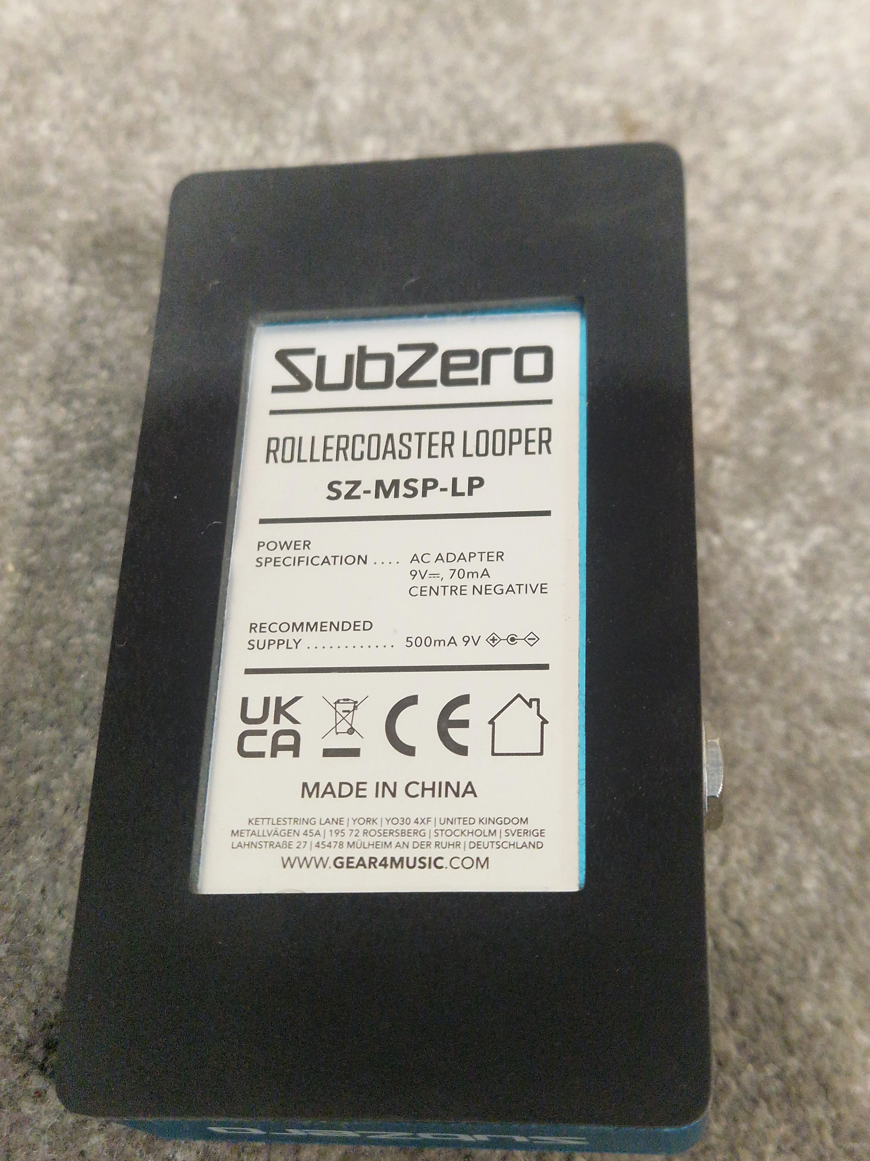 Subzero Roller-Coaster Looper - Multi-Function Effects Pedal - Excellent - Image 8