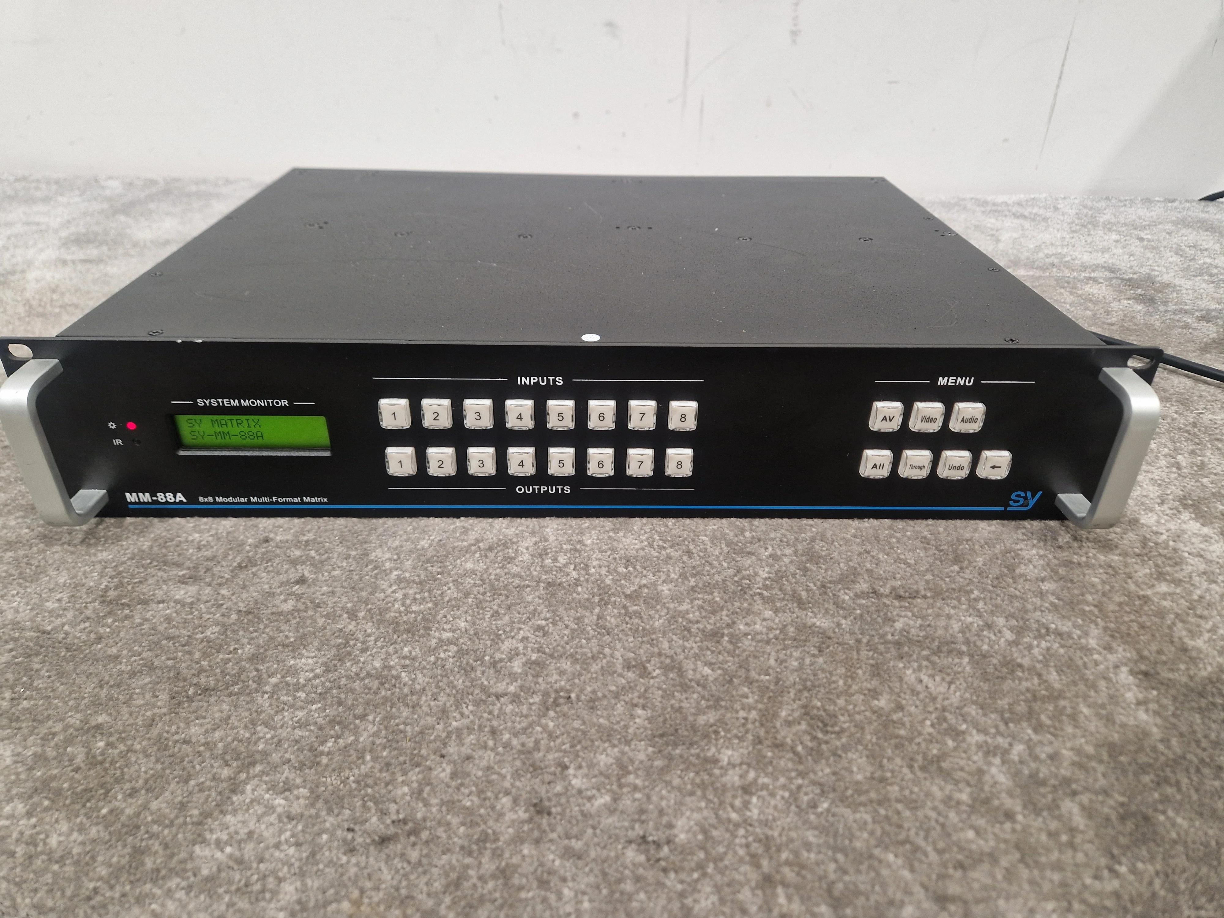 SY MM-88A Modular Matrix Switcher - Professional Audio Routing, 8x8 Matrix - Fair - Image 2