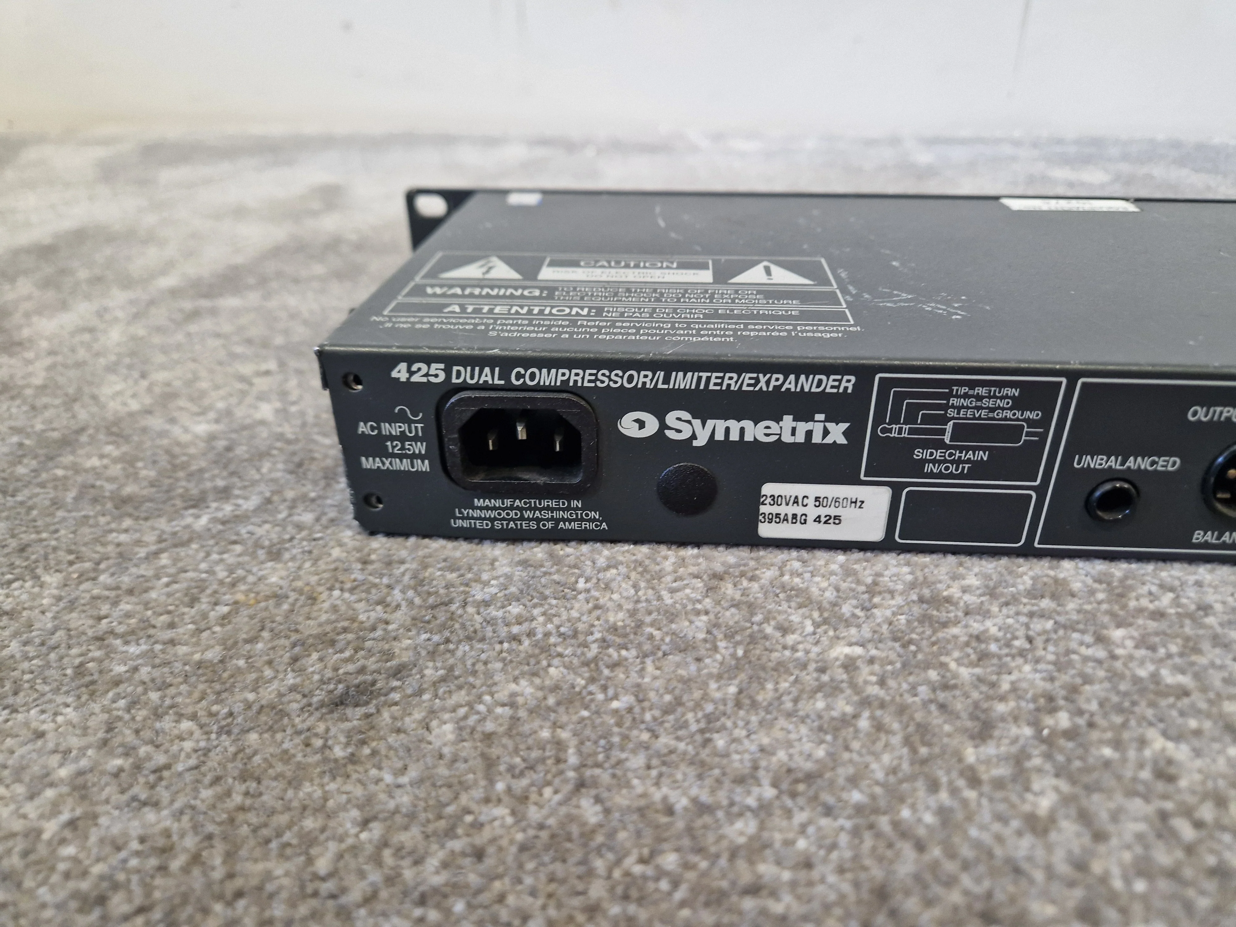 Symetrix 425 – Dual Compressor / Limiter / Expander – Fair - Spares or Repairs - Image 11