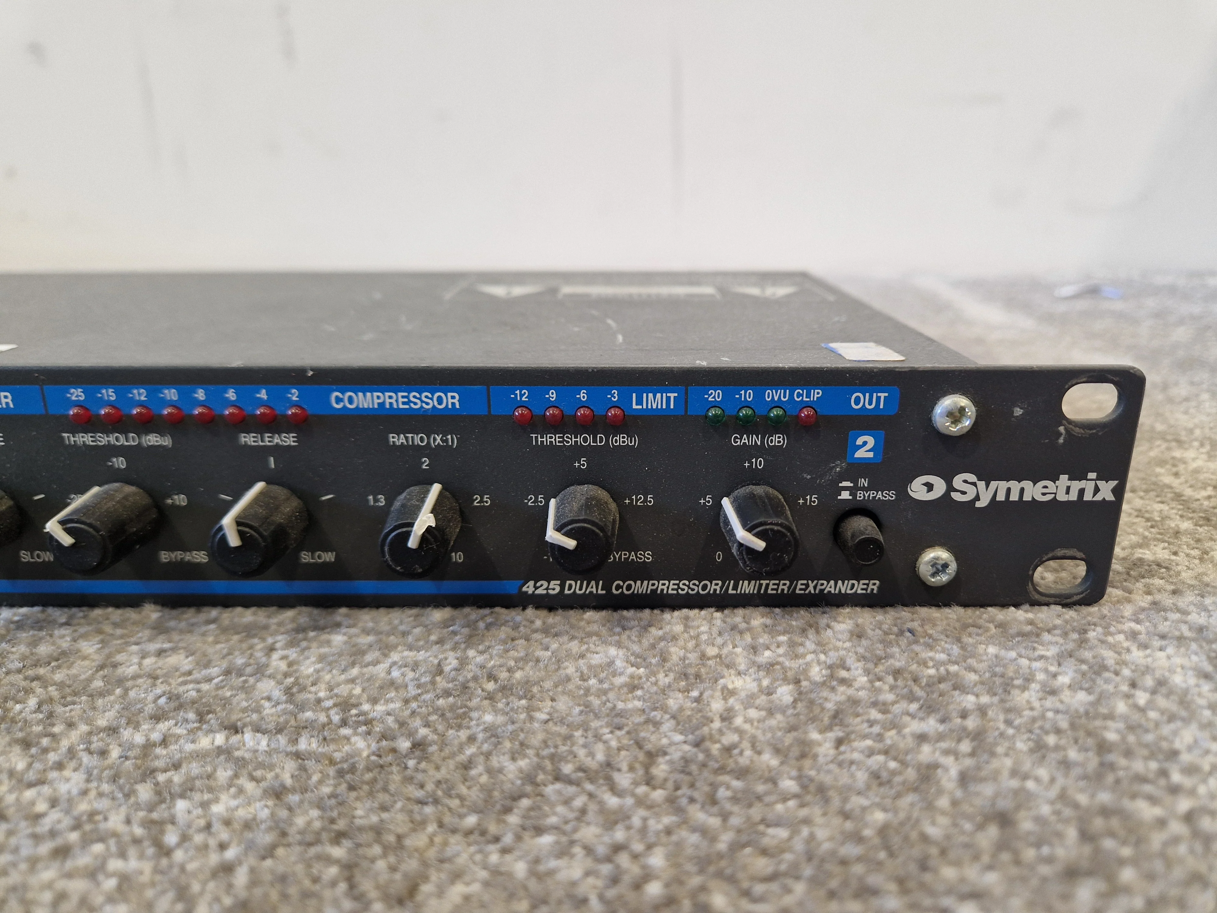 Symetrix 425 – Dual Compressor / Limiter / Expander – Fair - Spares or Repairs - Image 12