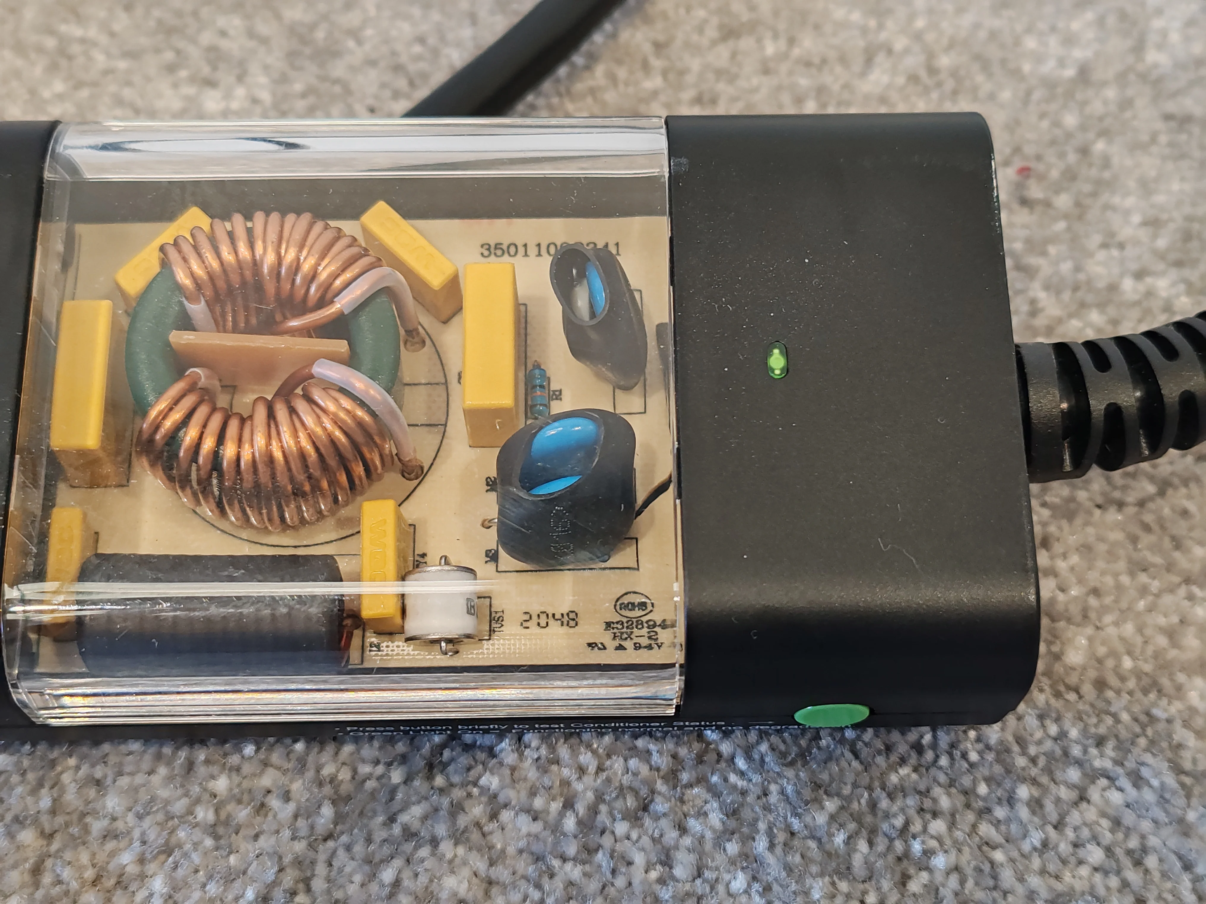 Tacima CS947 6 Way UK Mains Conditioner with Surge Protector Interference Filter - Image 3