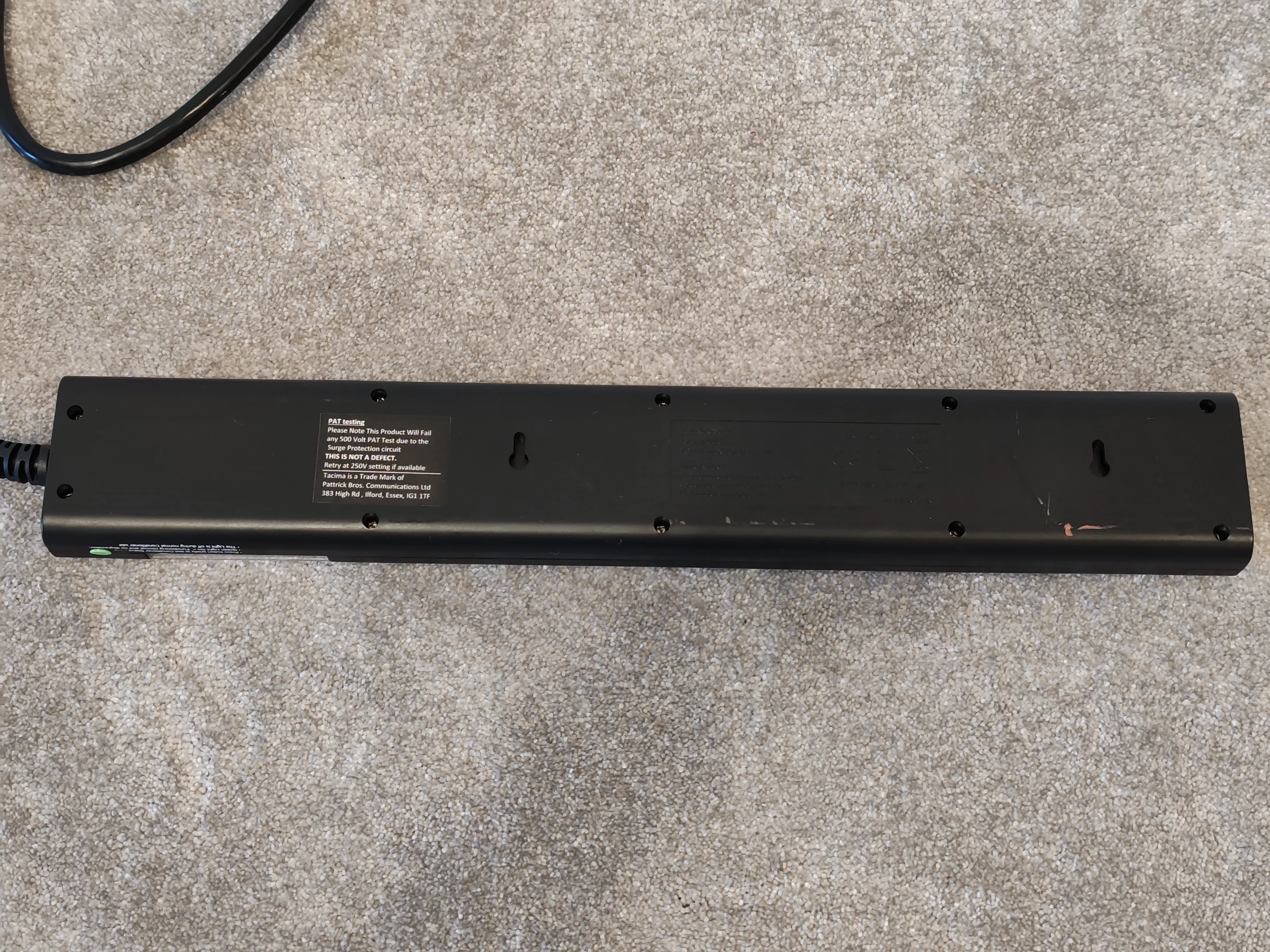 Tacima CS947 6 Way UK Mains Conditioner with Surge Protector Interference Filter - Image 6