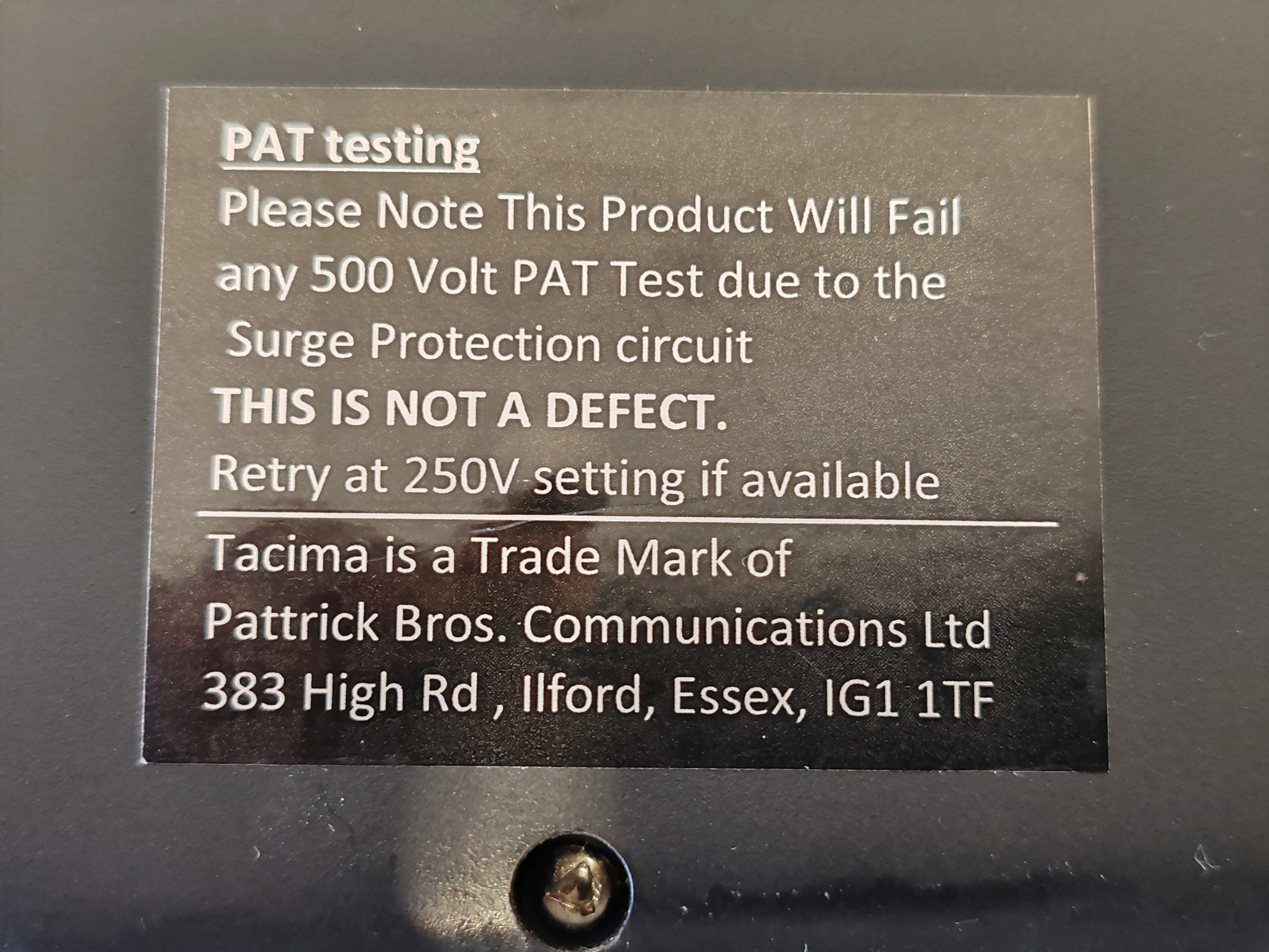 Tacima CS947 6 Way UK Mains Conditioner with Surge Protector Interference Filter - Image 7