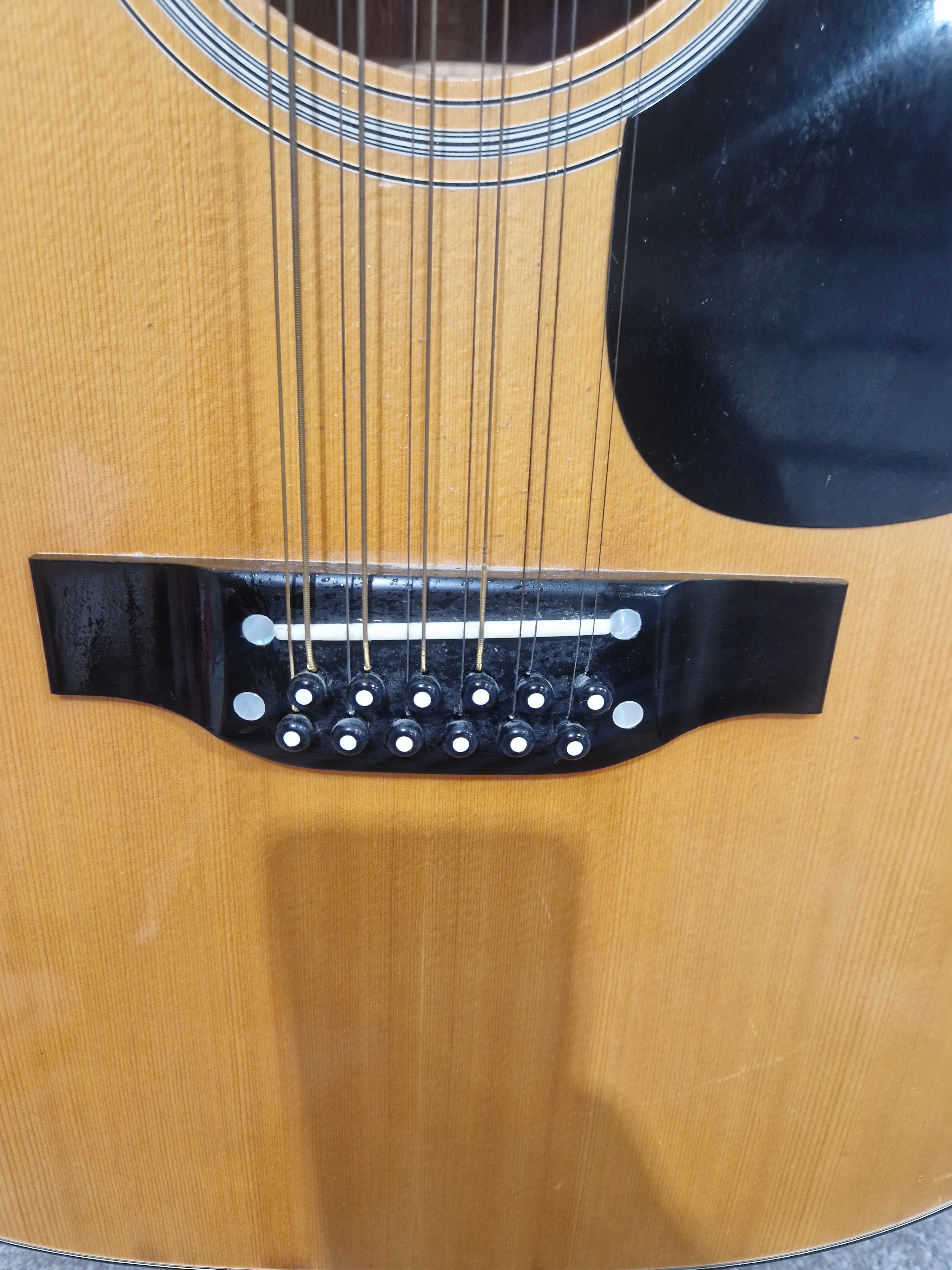 Takamine EF385 - 12-String Acoustic Electric Guitar - Natural - Good - Image 4