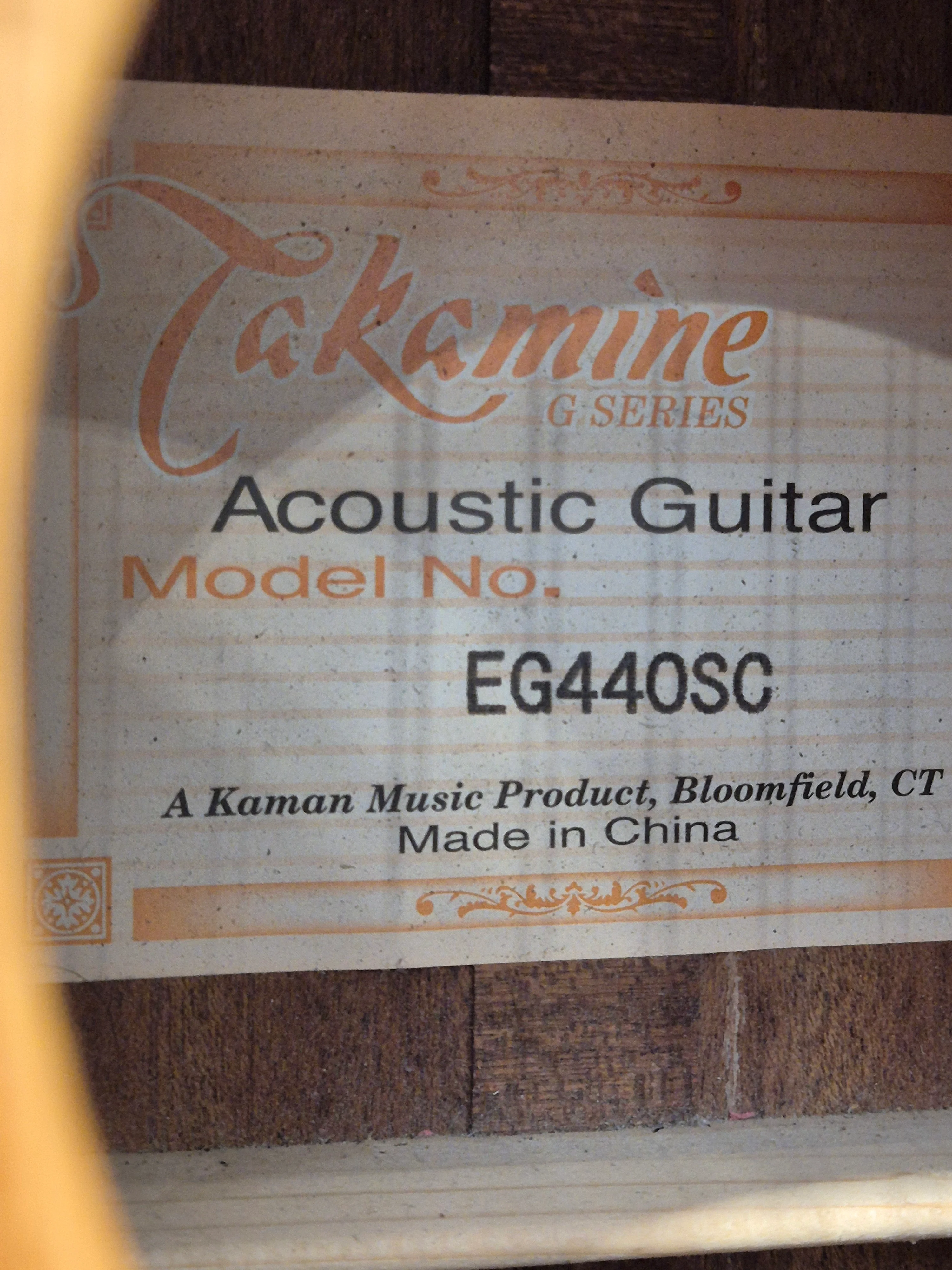 Takamine EG440SC - Acoustic-Electric Guitar - Good - Image 3