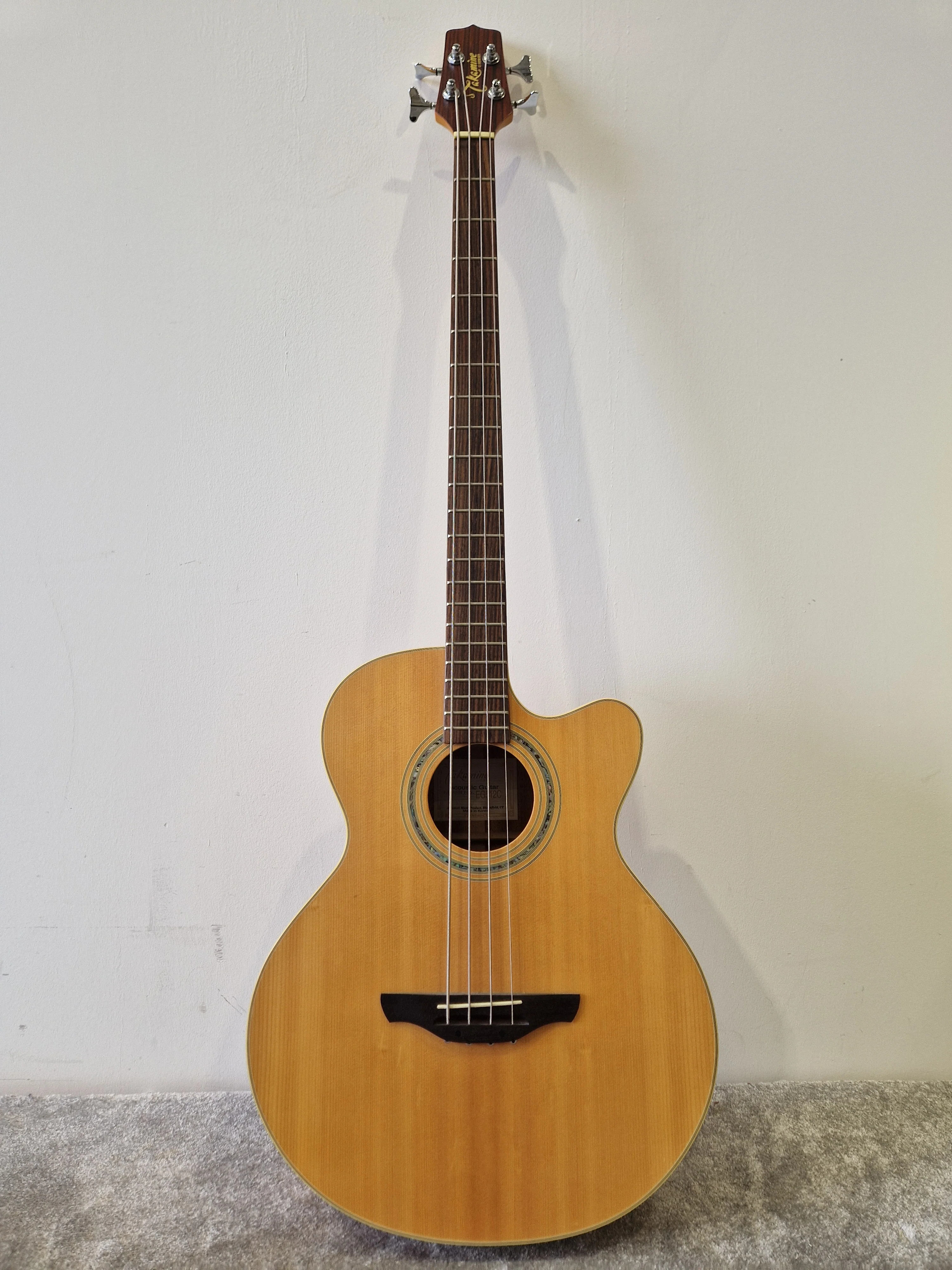 Takamine EG512C Acoustic Bass – Spruce Top & TK-40B Preamp – Excellent w/ Hard Case - Image 2