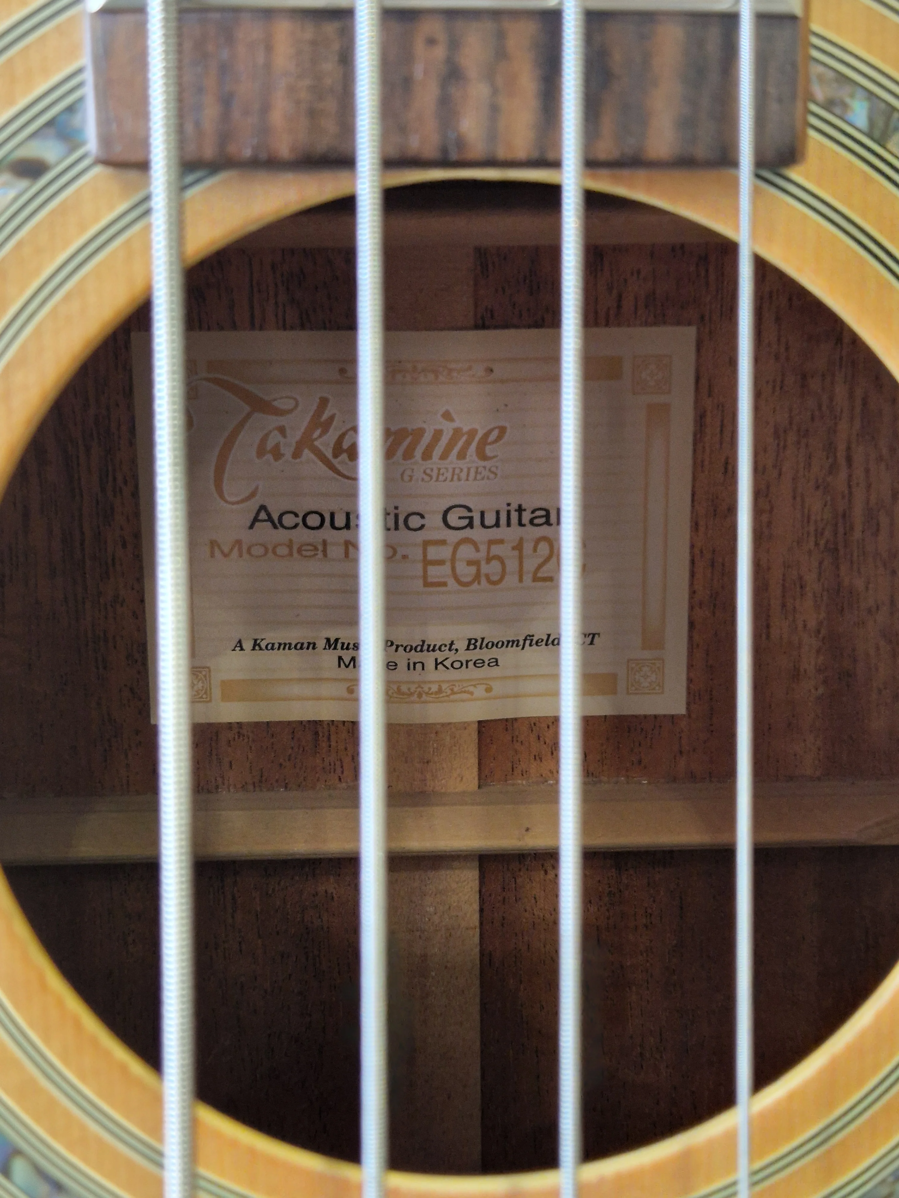 Takamine EG512C Acoustic Bass – Spruce Top & TK-40B Preamp – Excellent w/ Hard Case - Image 4