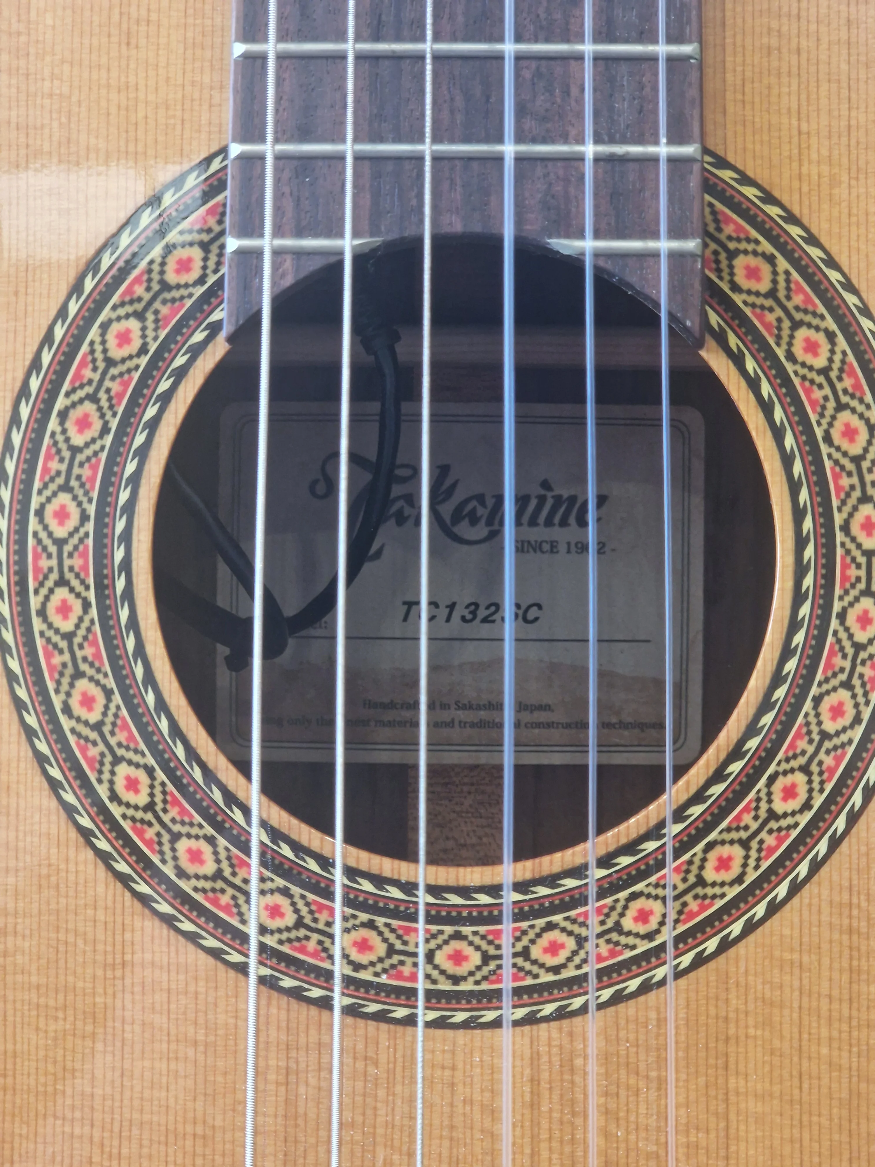 Takamine TC132SC Classical Electro-Acoustic Guitar - Excellent w/ Hard Case & Certification - Image 2
