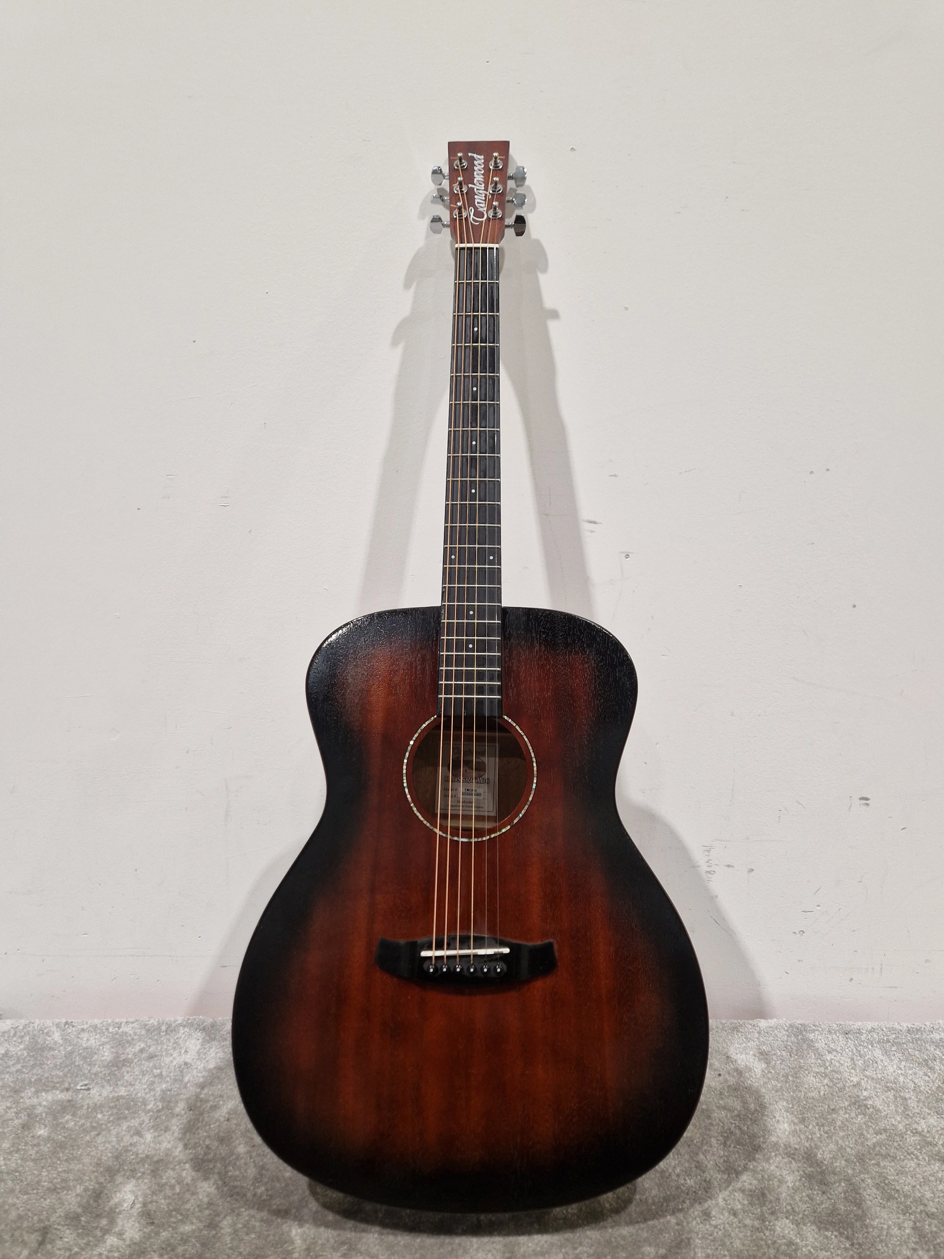 Tanglewood TWCR O Crossroads Orchestra - Acoustic Guitar - Whiskey Burst - Excellent - Image 2