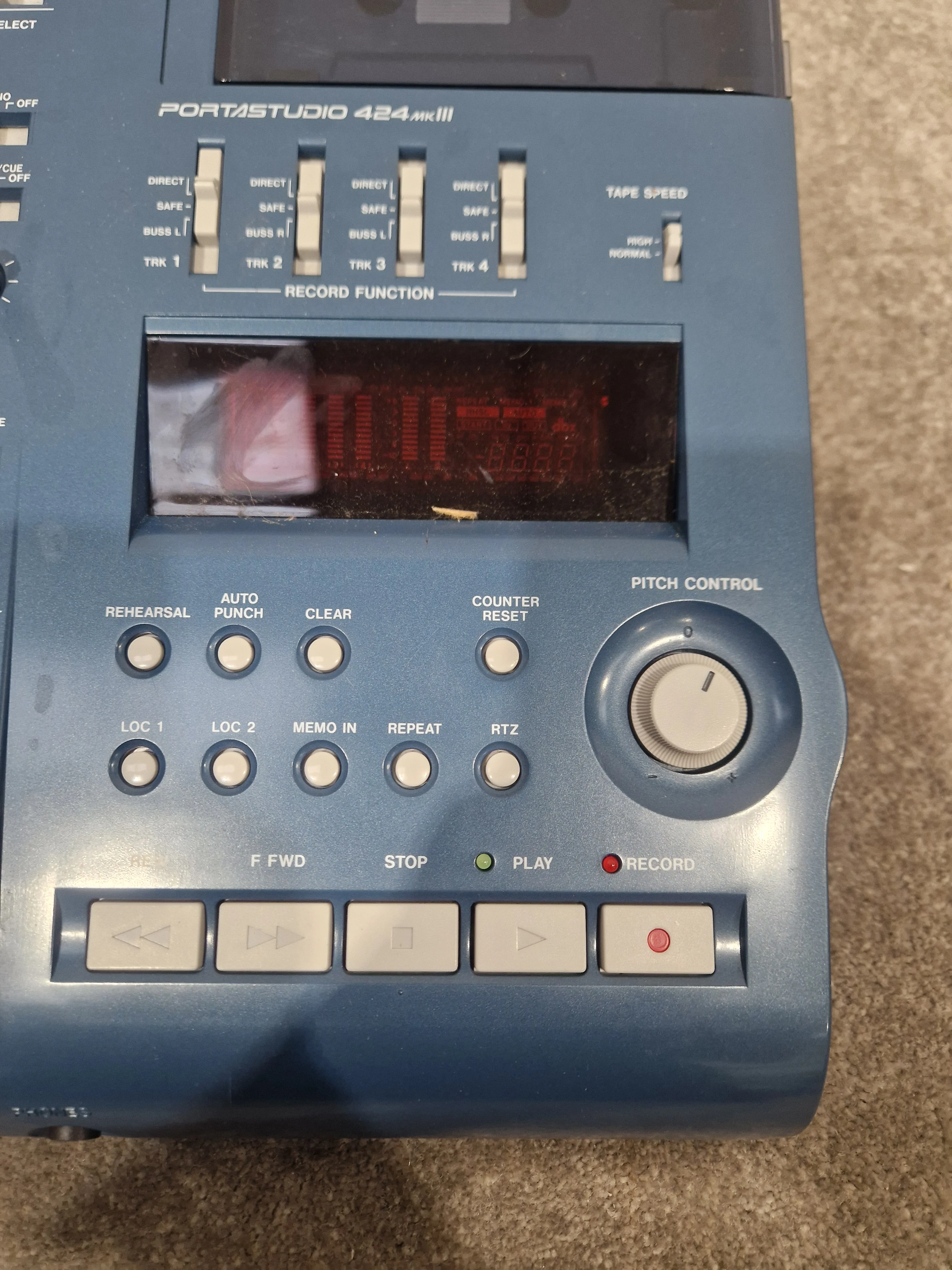 Tascam 424 Mk3 Portastudio - 4-Track Cassette Recorder, DBX Noise Reduction - Excellent w/ Original Box & Power Supply & Manuals - Image 7