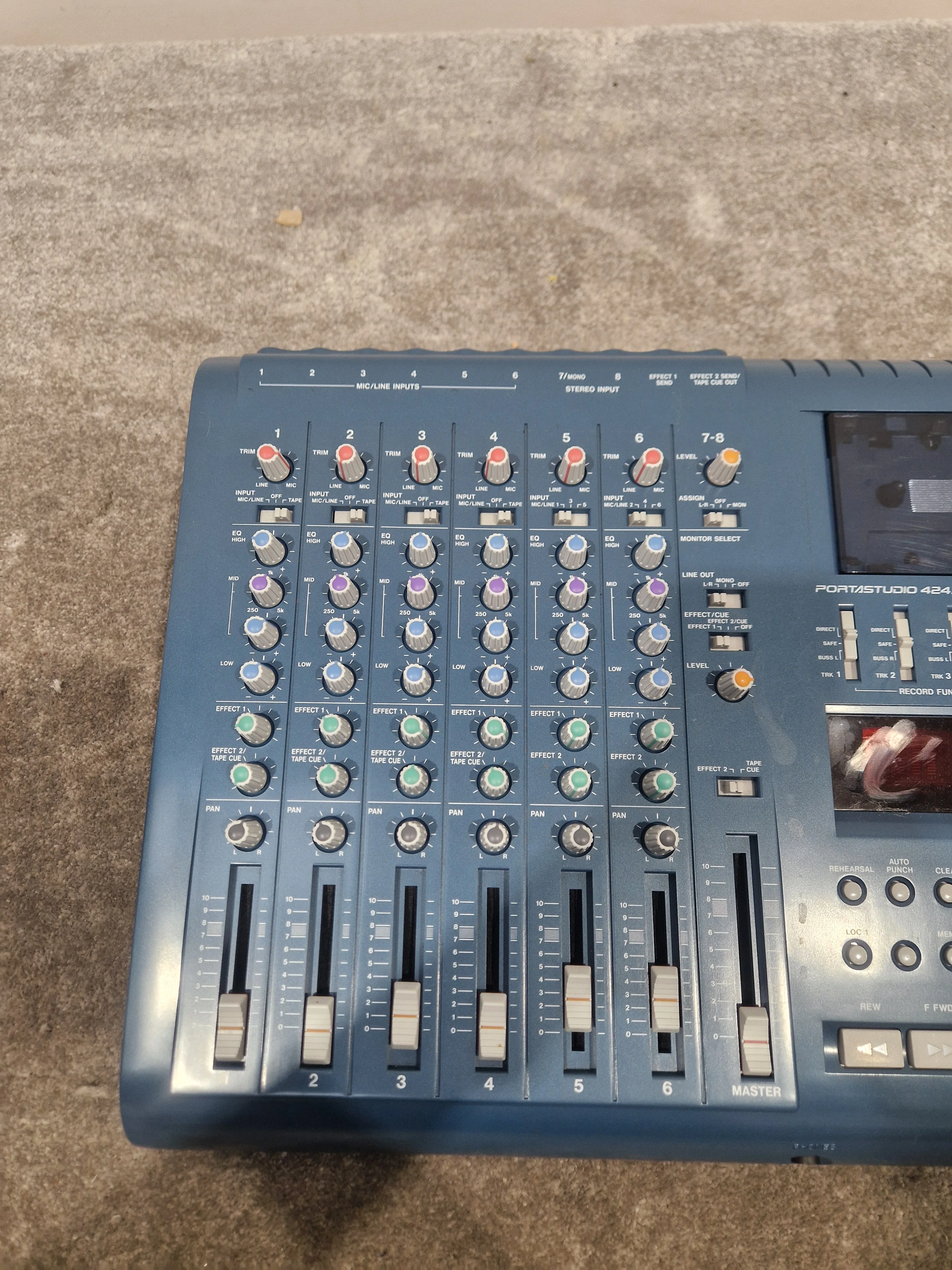 Tascam 424 Mk3 Portastudio - 4-Track Cassette Recorder, DBX Noise Reduction - Excellent w/ Original Box & Power Supply & Manuals - Image 9
