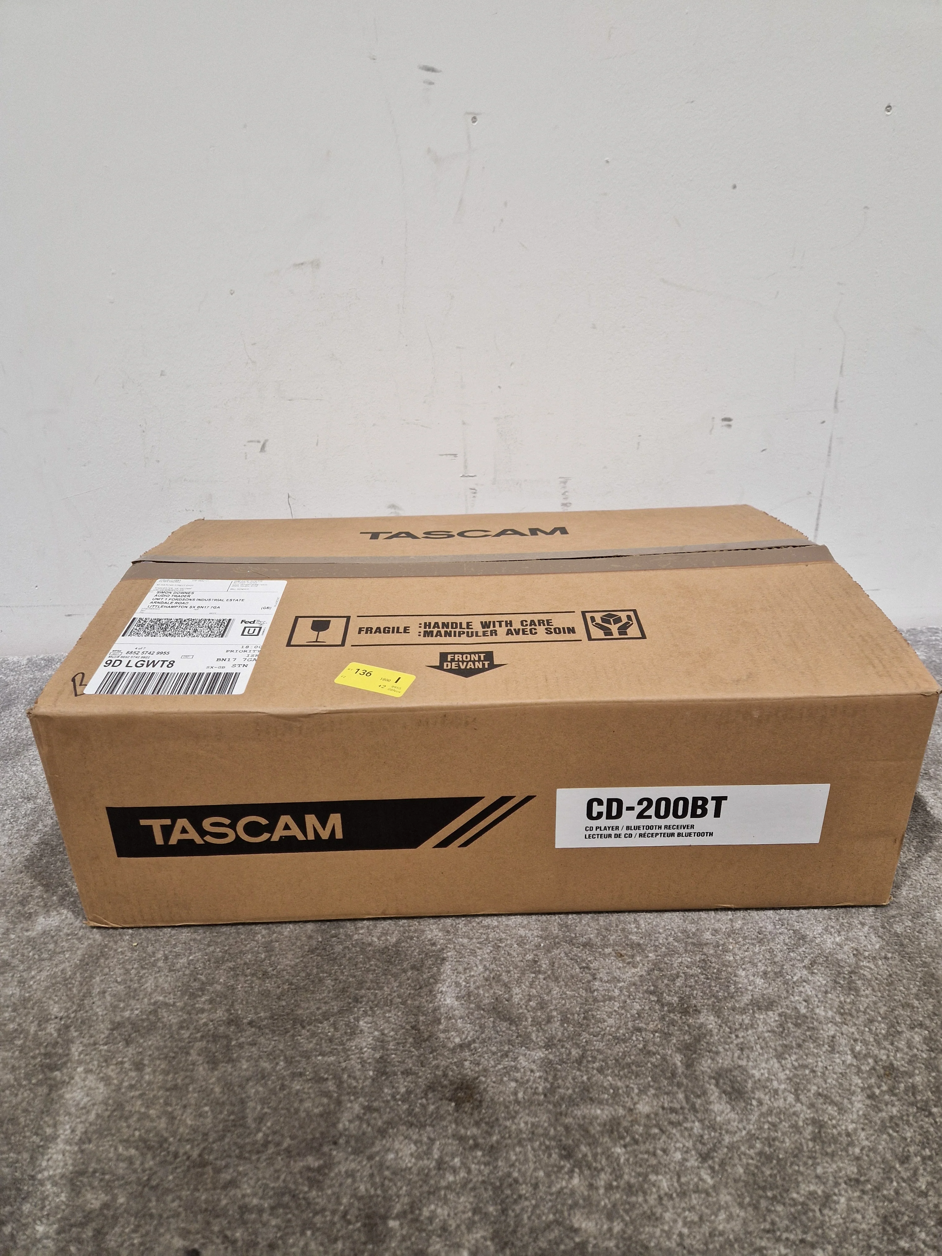 Tascam CD-200BT - Bluetooth CD Player - Excellent w/ Original Box & Power Supply - Image 7