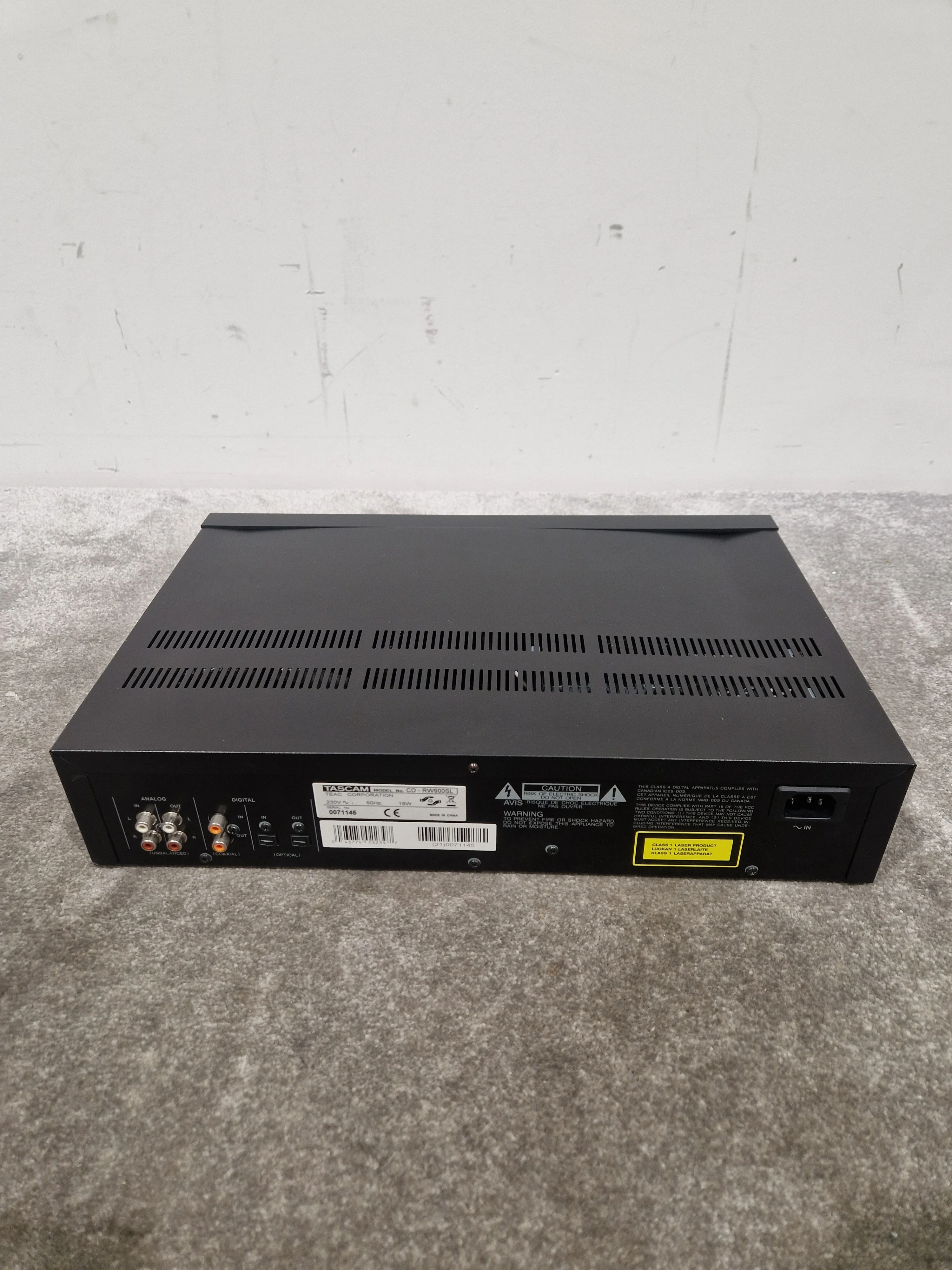 Tascam Cd-Rw900sl - Professional CD Recorder - Fair w/ Power Supply & Remote - Image 8