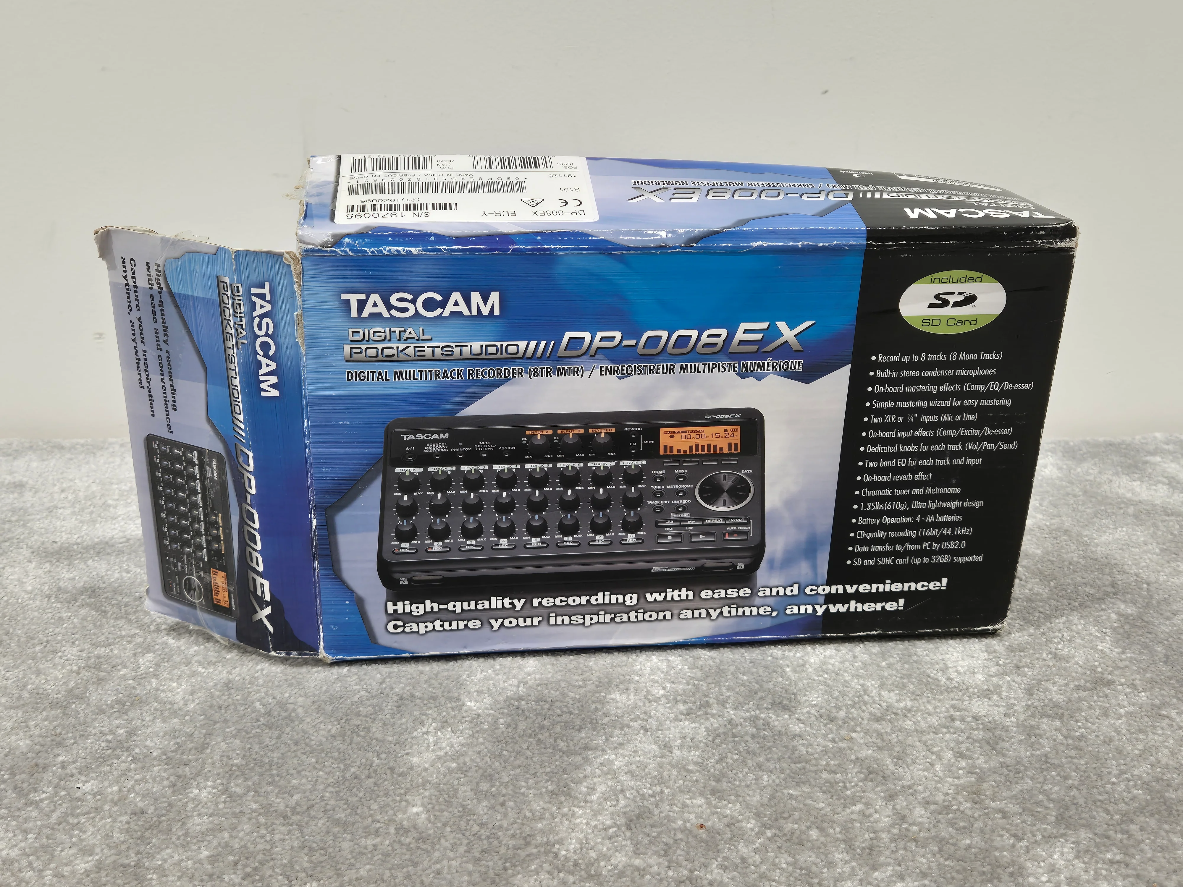 Tascam DP-008EX - 8-Track Digital Pocket Studio w/ Original Box - Image 10