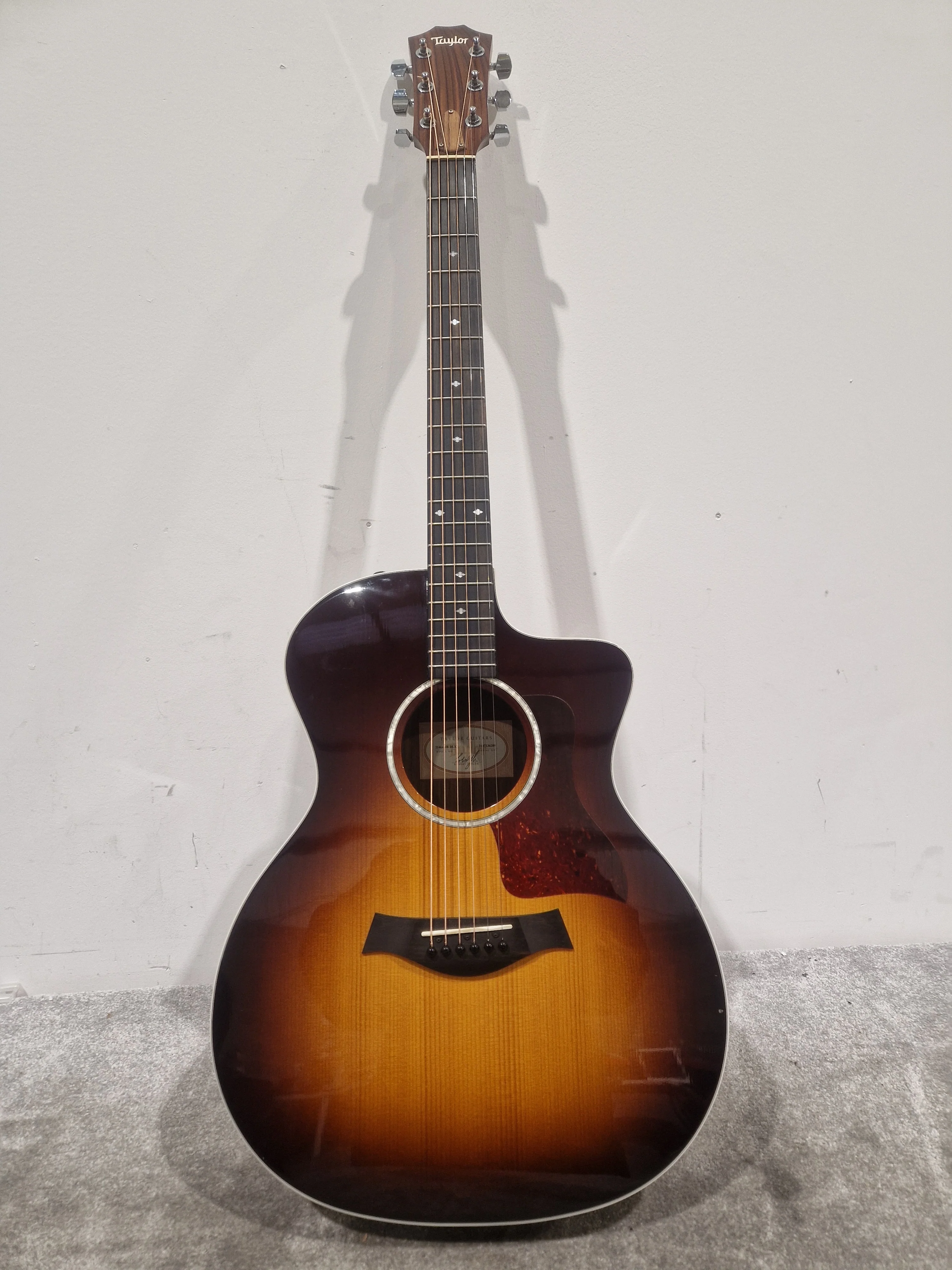 Taylor 214CE-SB-DLX Electro-Acoustic Guitar - Sunburst Finish - Excellent w/ Hard Case & Strap - Image 6