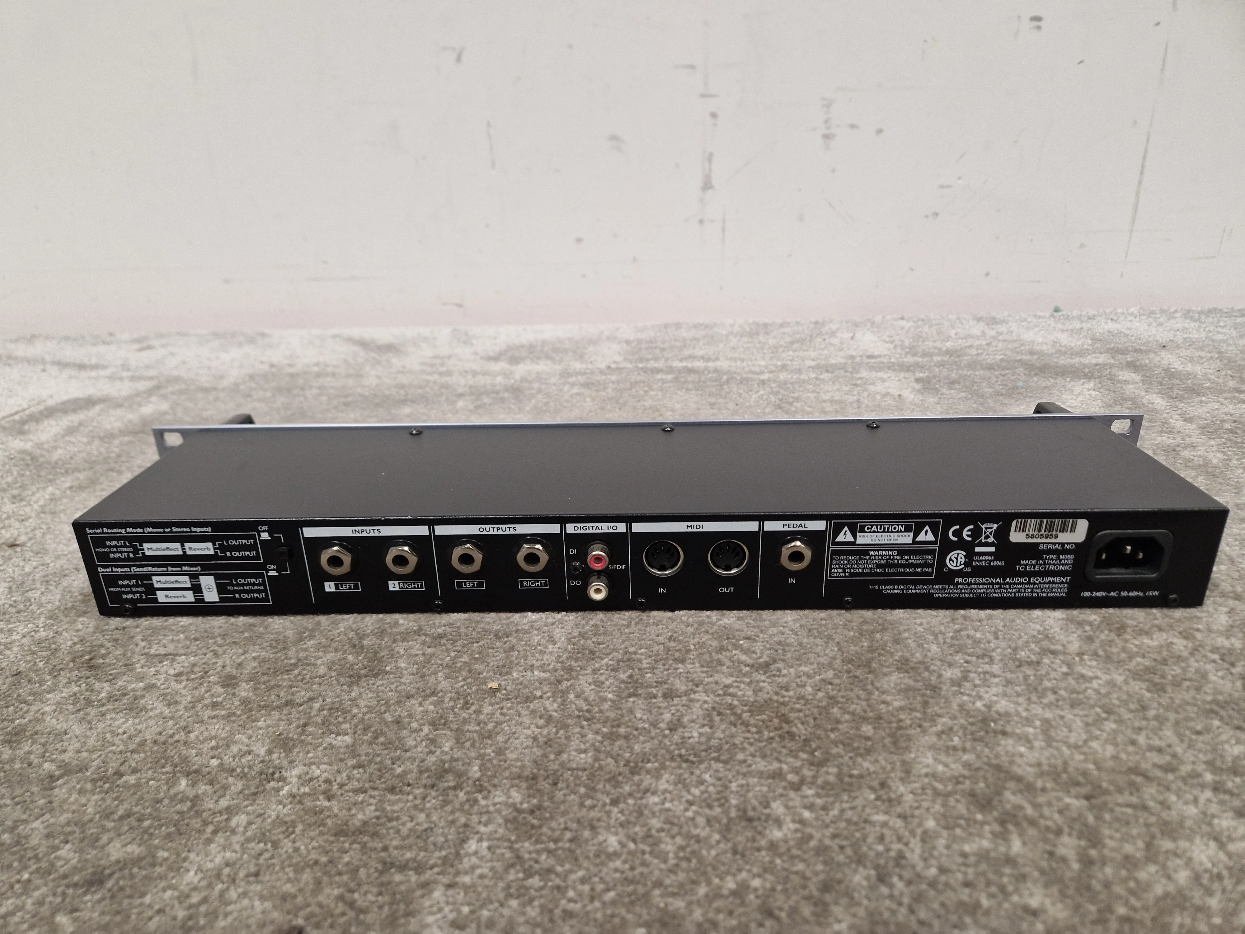 TC Electronic M350 Effects Processor - Dual-Engine Reverb - Excellent w/ Power Cable - Image 10