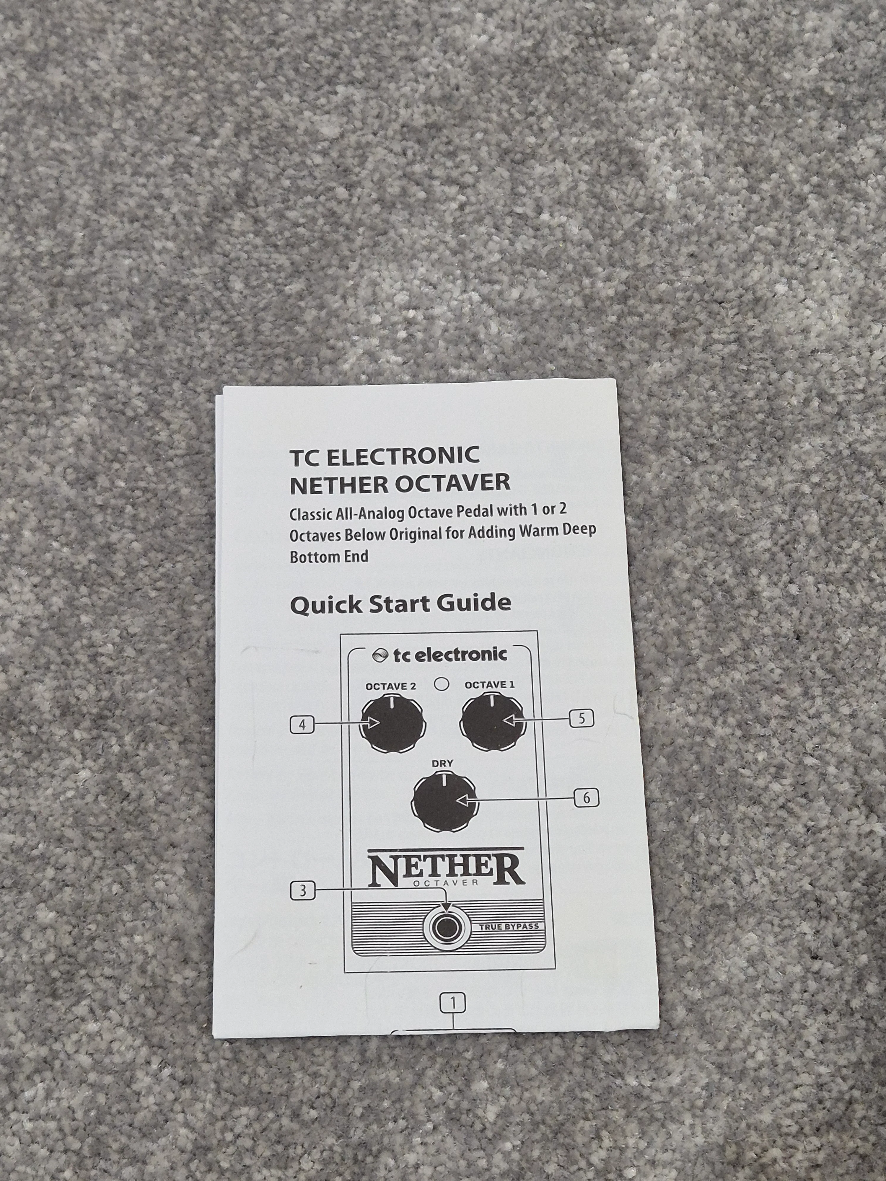 TC Electronic Nether Octaver - All-Analog Bypass Pedal w/ Original Box - Excellent - Image 7