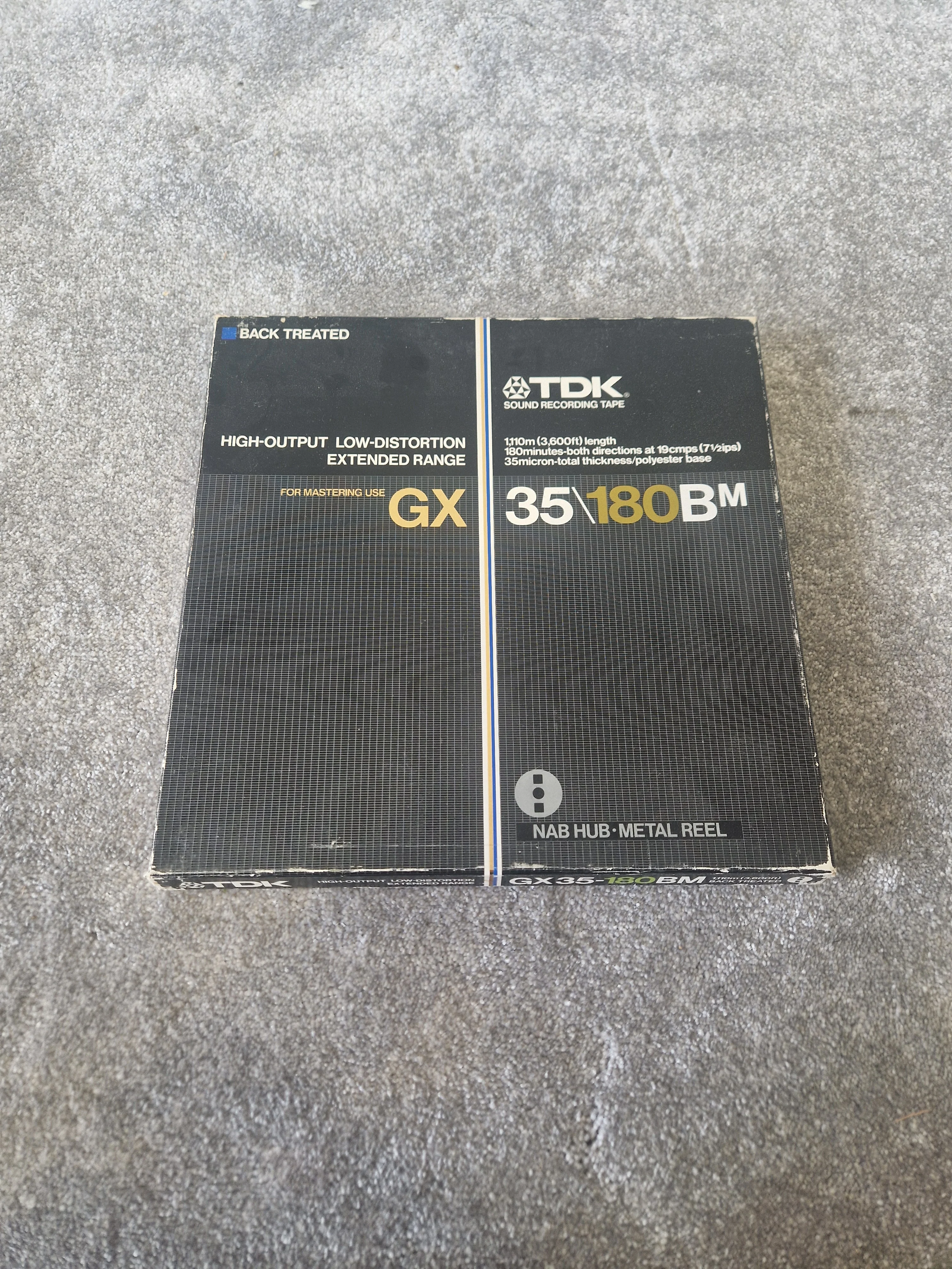 TDK GX 30/180BM Reel-to-Reel Tape – ¼″ x 3600ft, Back-Coated High Output - Good - Image 2
