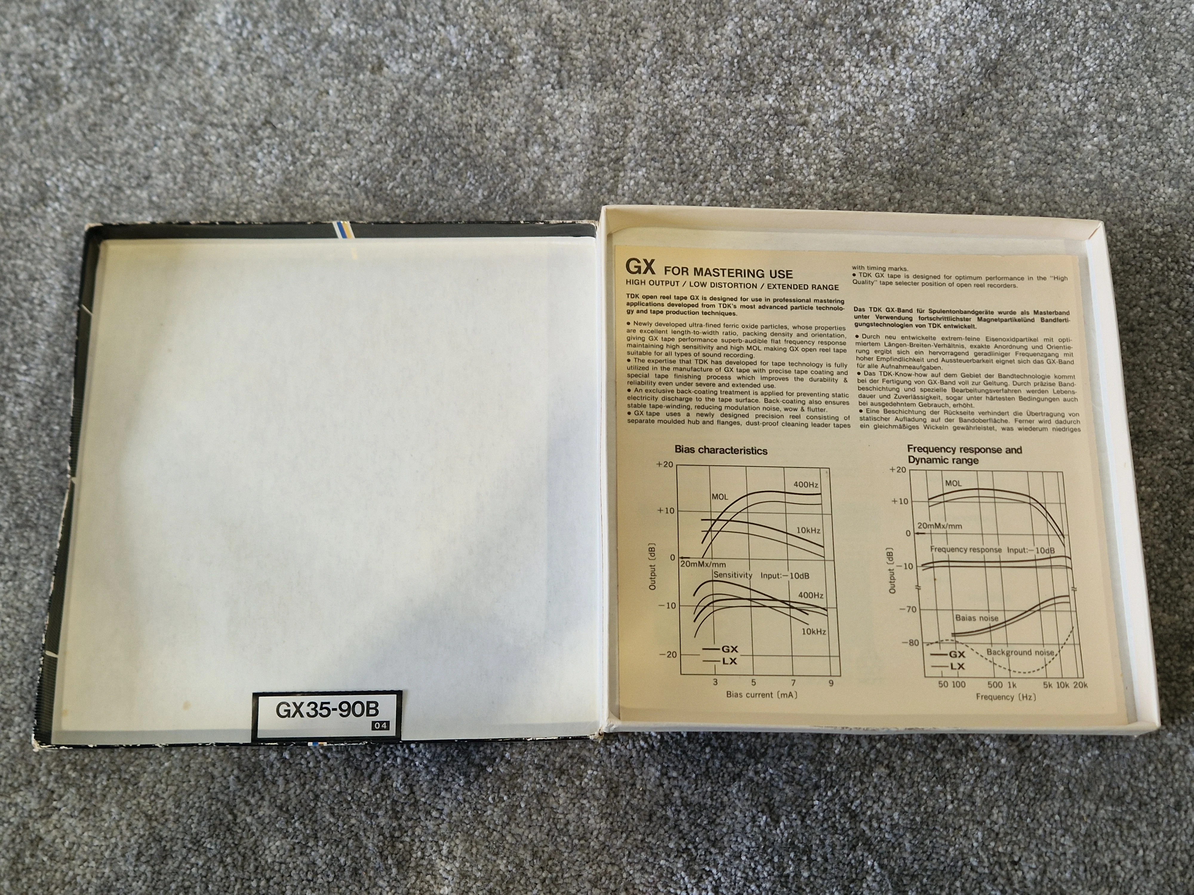 TDK GX35-90B Reel-to-Reel Tape – 1800ft ¼″ High Output Recording Tape - Good - Image 3