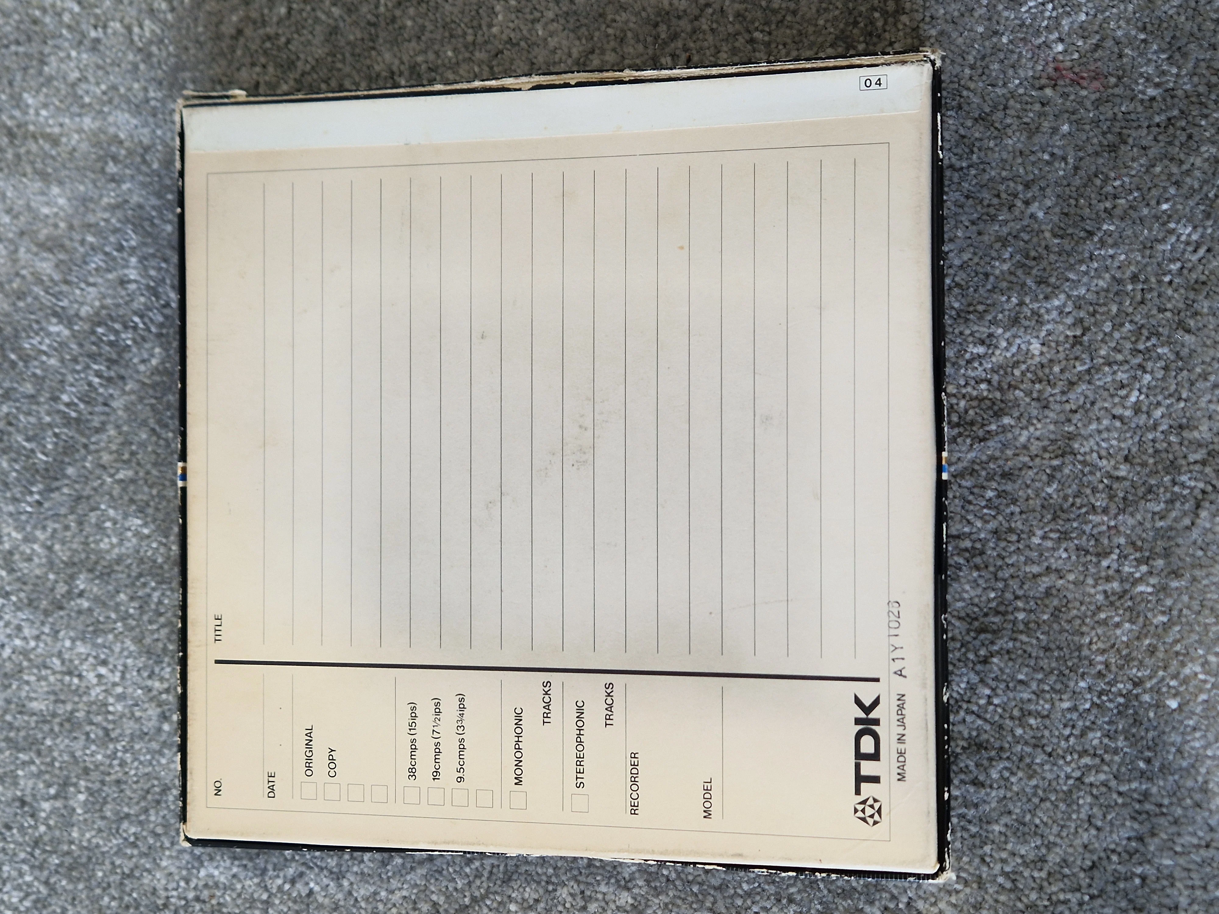 TDK GX35-90B Reel-to-Reel Tape – 1800ft ¼″ High Output Recording Tape - Good - Image 4