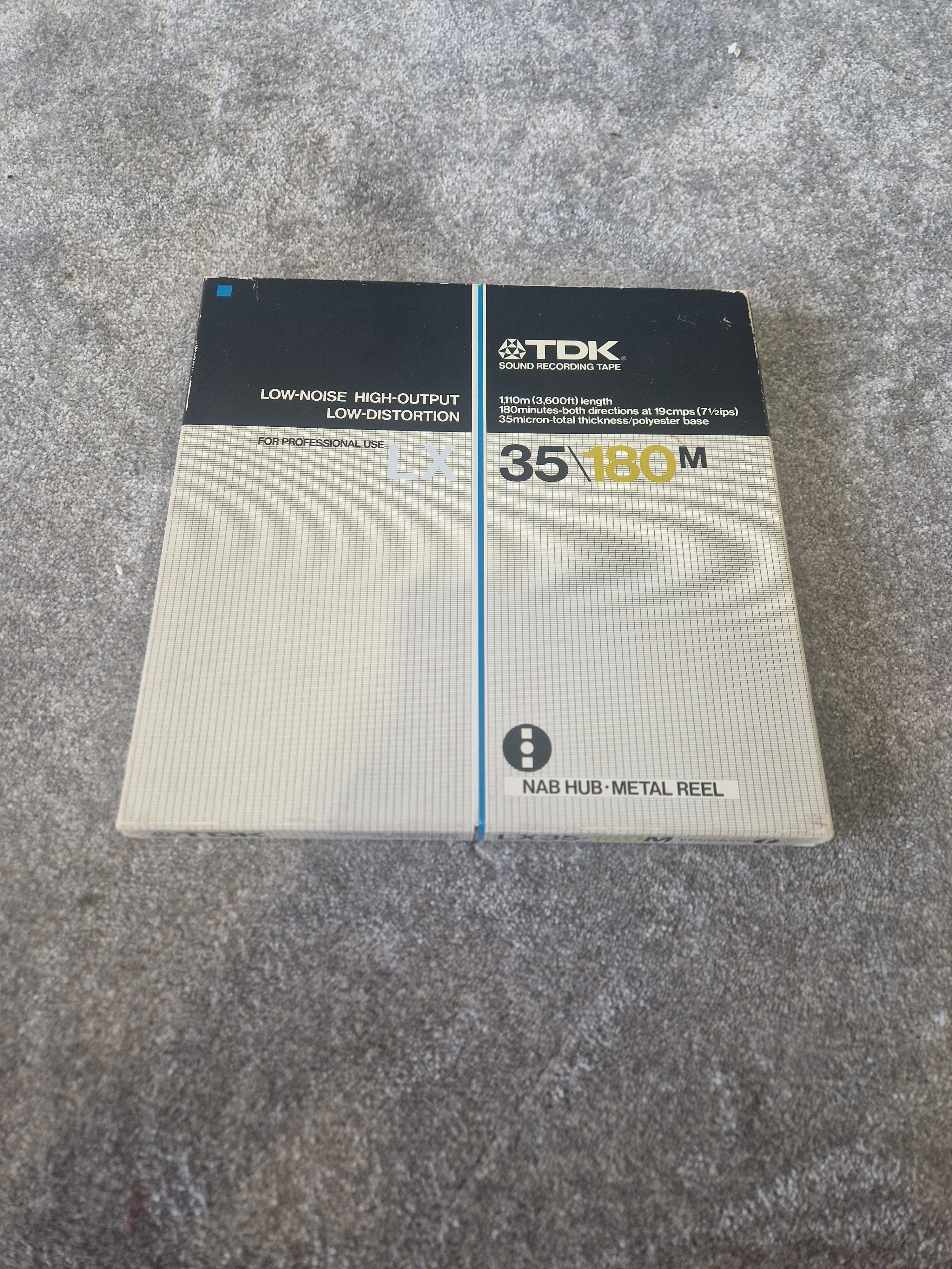 TDK LX 35/180M Reel-to-Reel Tape – ¼″ x 3600ft, Low Noise/High Output - Good - Image 4