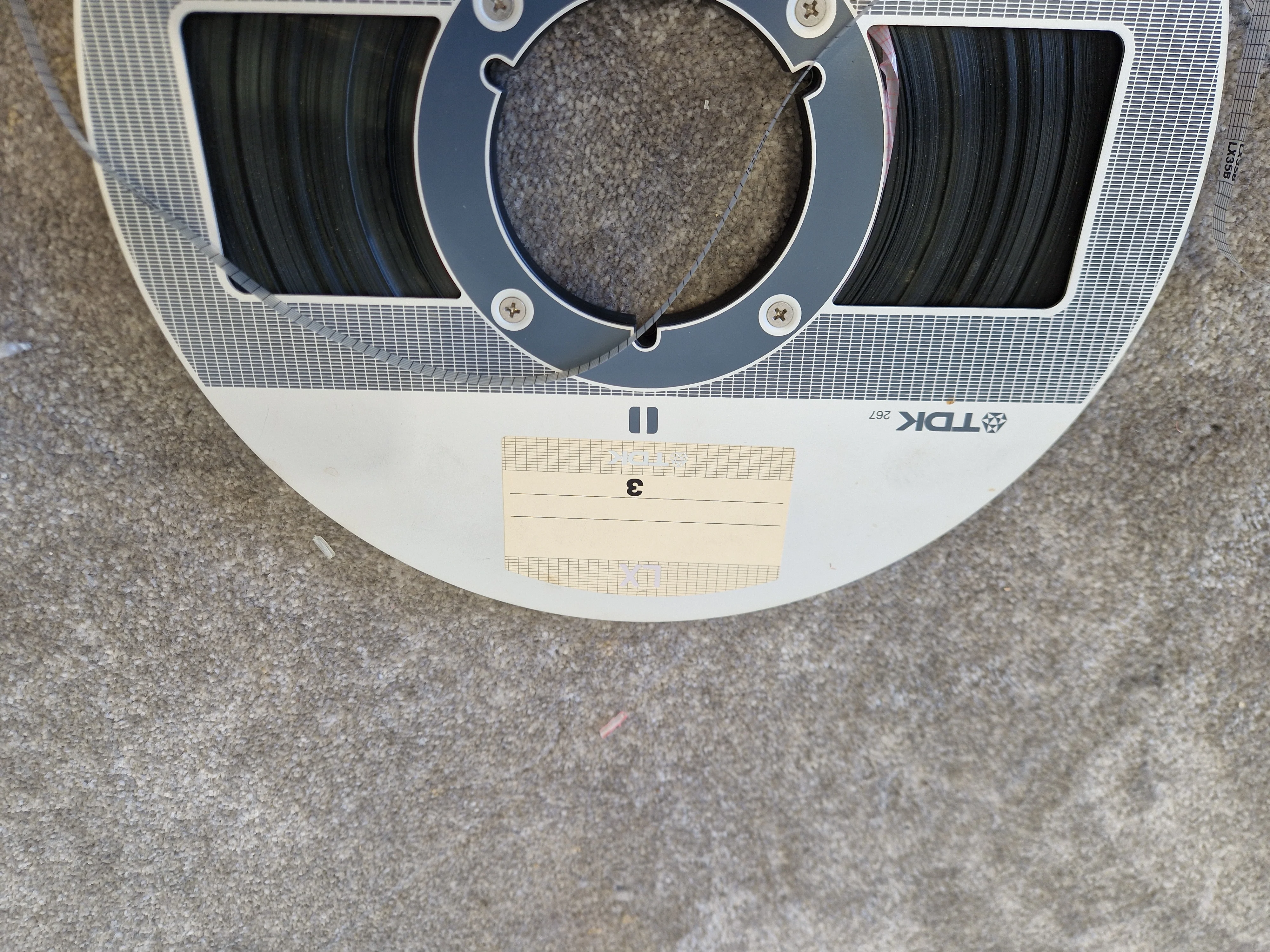 TDK LX 35-90B Reel-to-Reel Tape – ¼" Audio Tape on 7" Reel, 1800ft - Good - Image 3