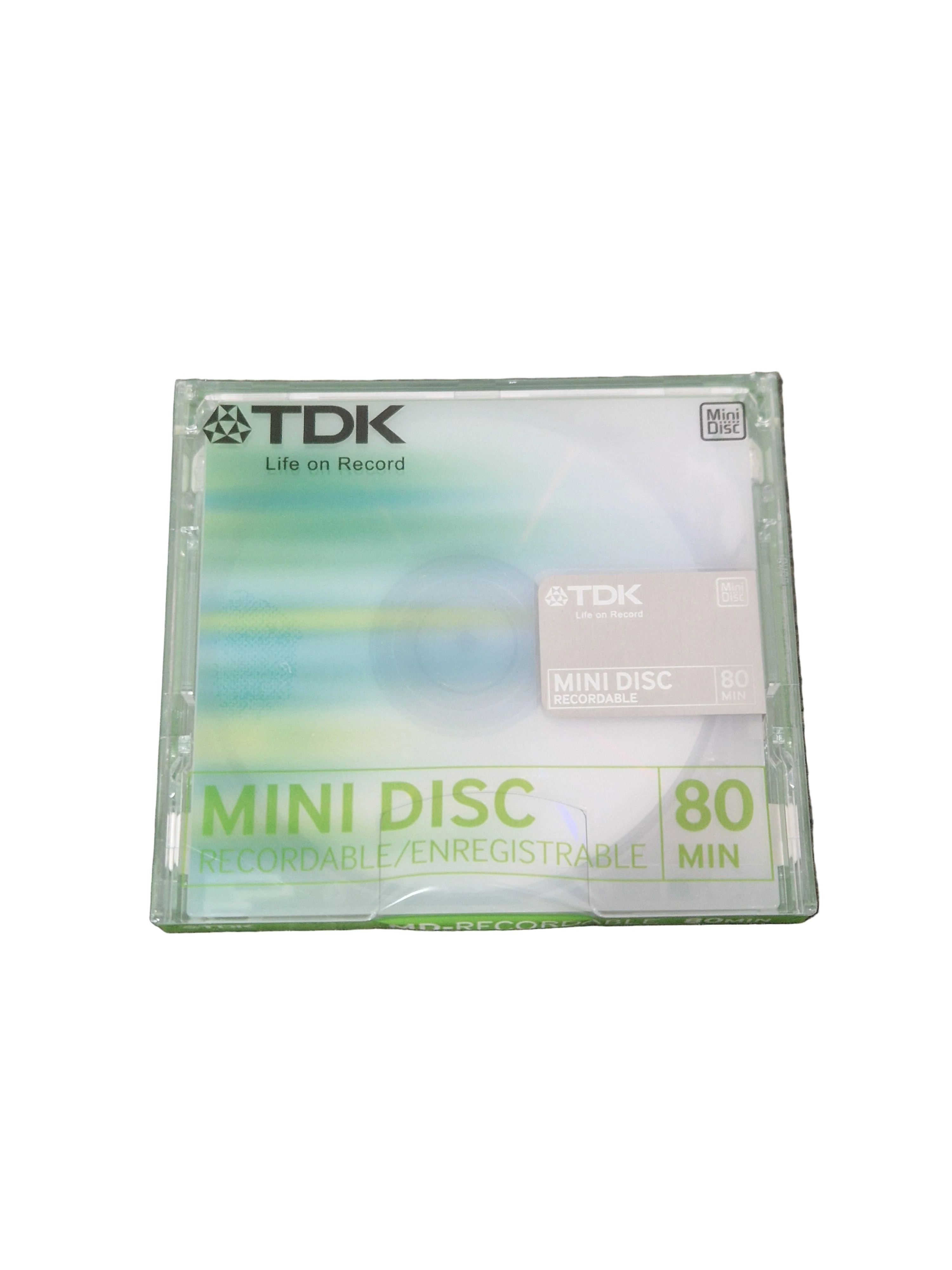 TDK Md-Recordable MINI-DISC Green - High-Quality Audio Storage - Excellent w/ Original Box