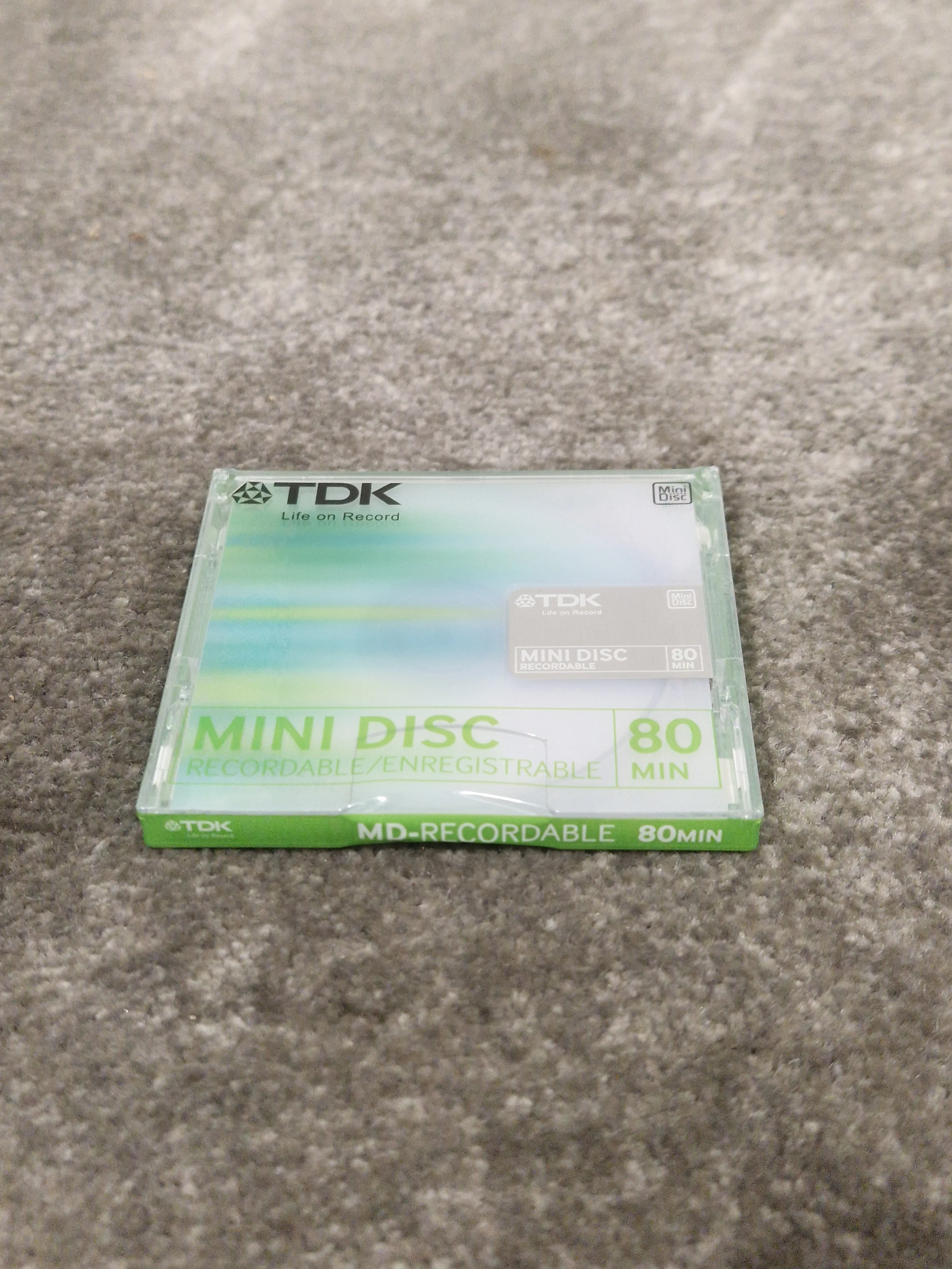 TDK Md-Recordable MINI-DISC Green - High-Quality Audio Storage - Excellent w/ Original Box - Image 3